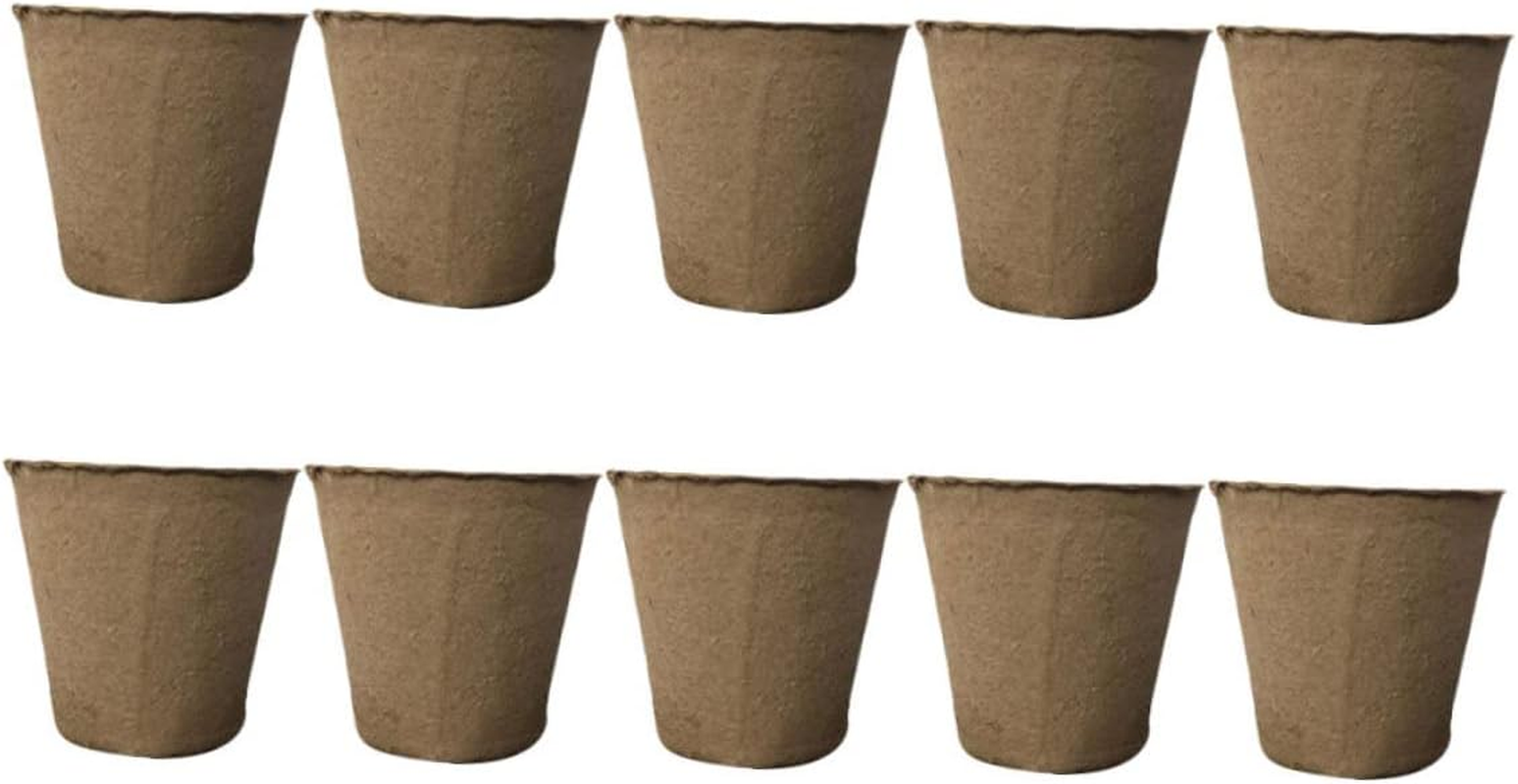 10Pcs Flower Pot Drip Trays Trays Biodegradable Pulp Plant Pots for Easy Transplanting