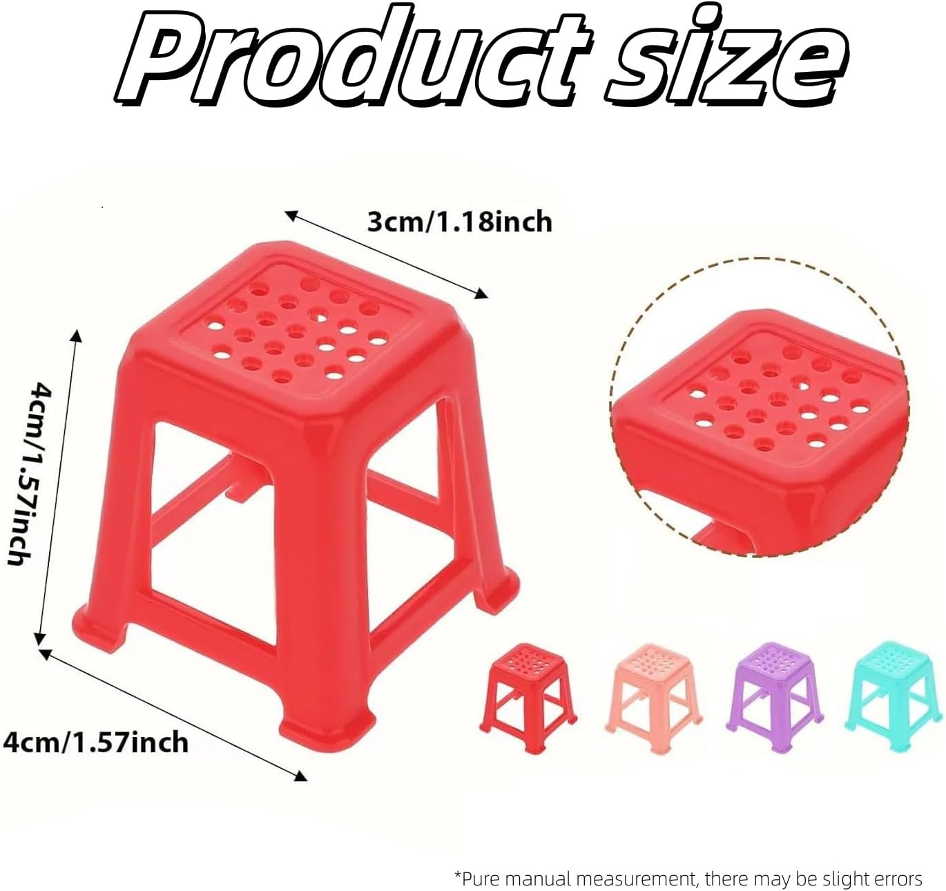 Canvas Stands for Painting Paint Stand Mini Canvas Feet Risers Fluid Painting Supplies Acrylic Pouring Paint Supplies Solid Color Plastic Paint Pouring Tools( 16 Pcs ) image number 4