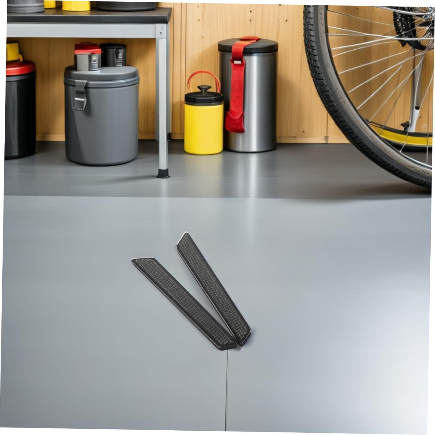 ABOOFAN Motorcycle Reflective Strips Motorcycle Saddle Bag Covers Reflector Covers Black Accessories Reflector Inserts Abs Grey