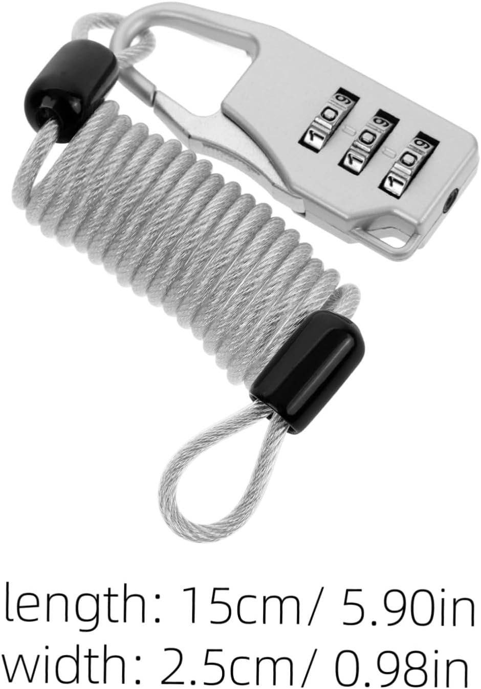 Gatuida Theft Wire Rope Lock Cable Locks for Ski Snowboard Kayak Travel Portable