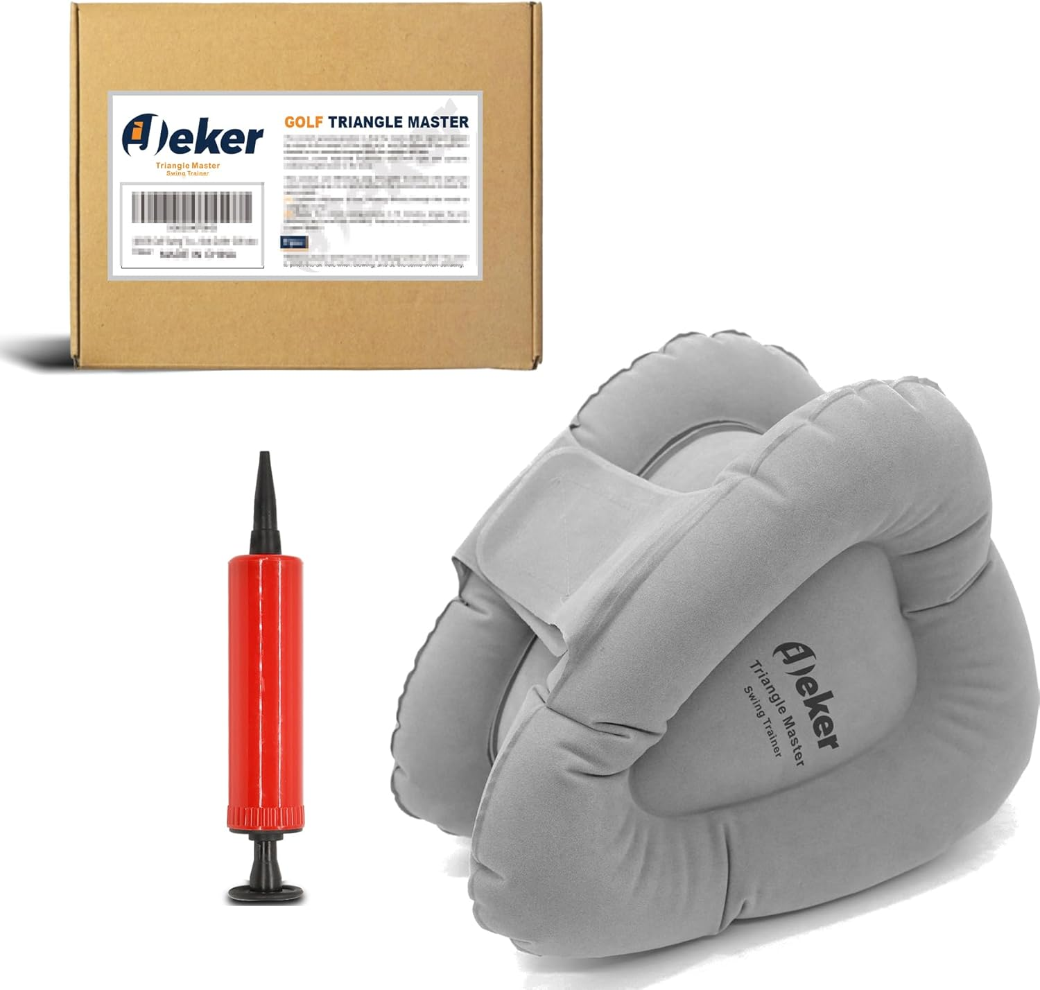 IJEKER Golf Swing Training Aids, Golf Smart Ball, Triangle Master, Posture Correction Practice Trainer Aid with Pump for Beginners and Pros Golfer, Gift Idea image number 4