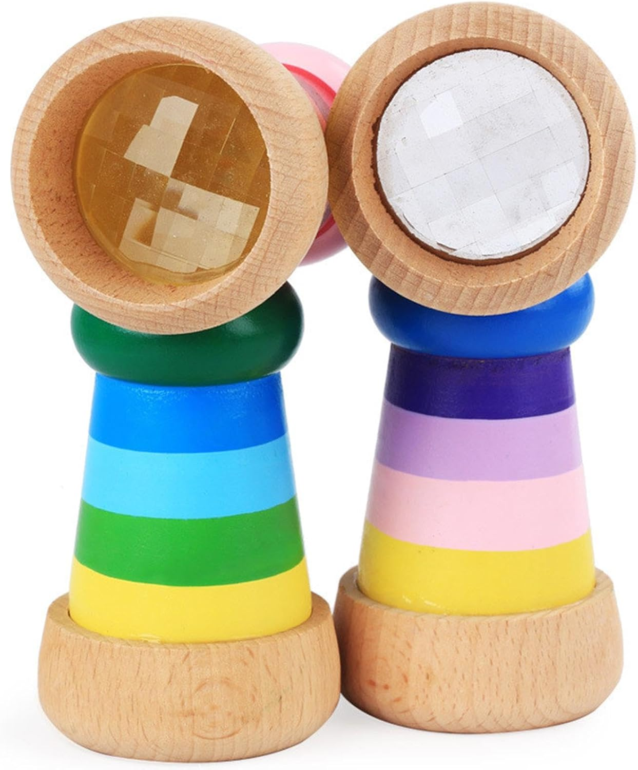 Wood Kaleidoscope | Rotating Kaleidoscope Toy Wooden,Rotating Kaleidoscope Toy Wooden for Boys and Girls image number 4