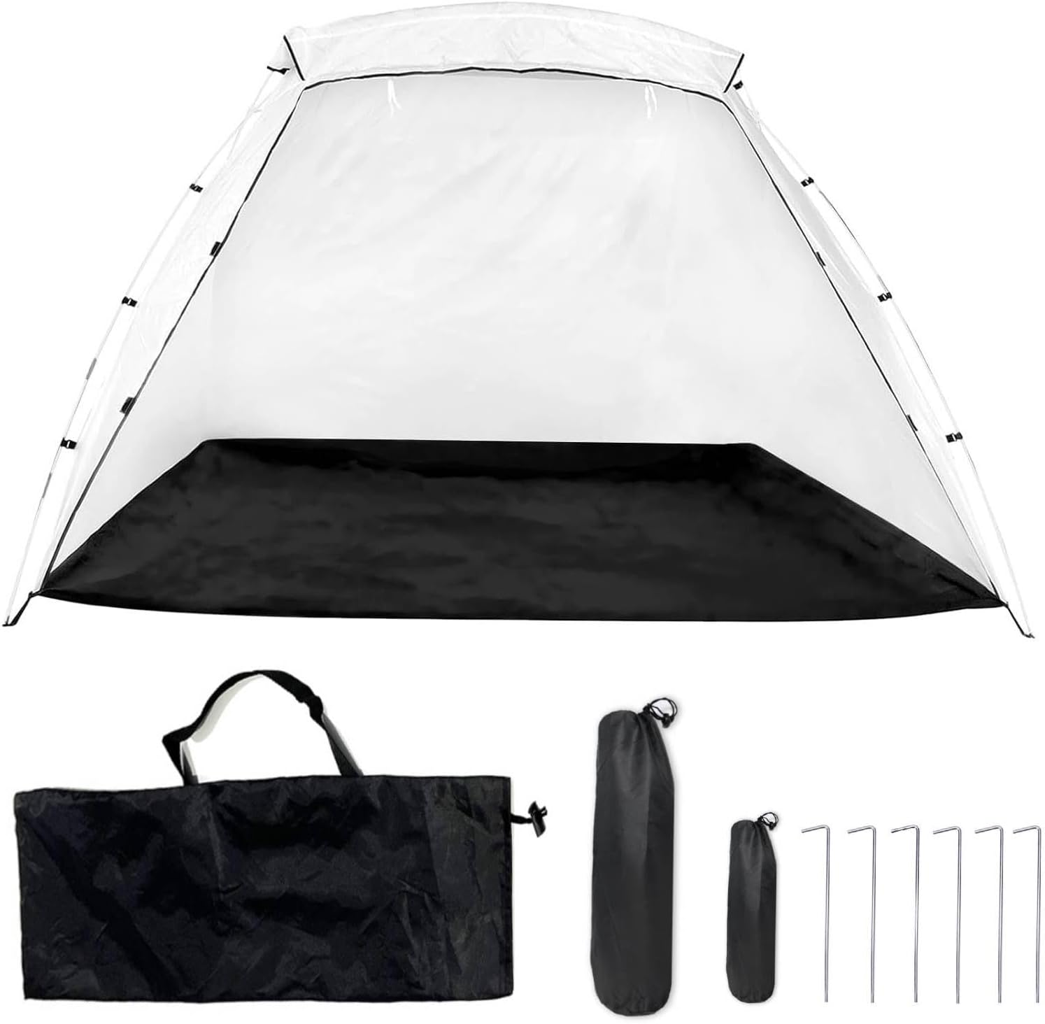 Portable Paint Booth Tents, Spray Paint Tent with Built in Floor Mesh Screen for Furniture DIY Hobby Tool Spray Paint Shelters, Wind Proof Large Capacity Hook Spray Paint Shelter image number 1