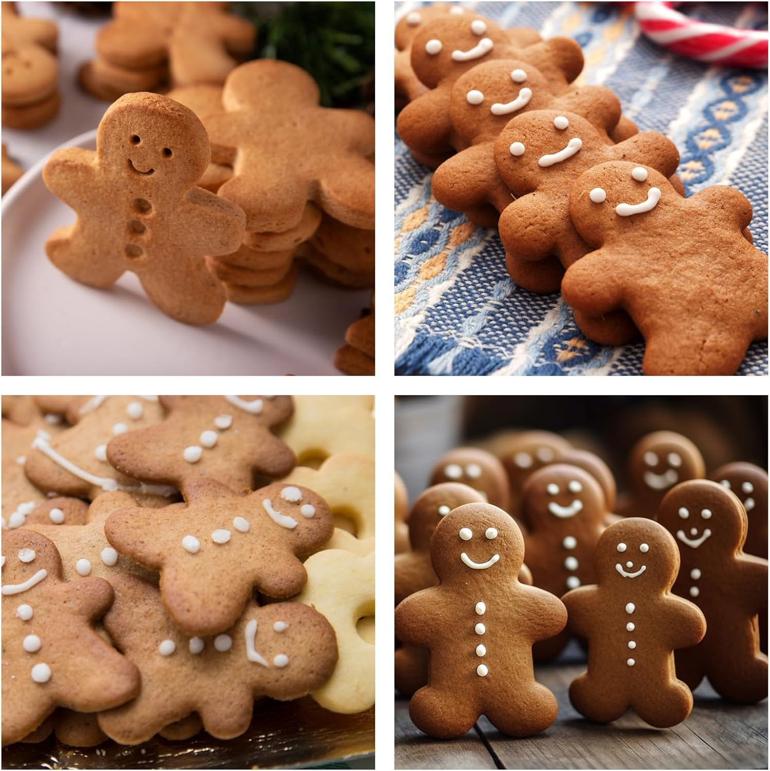 Gingerbread Man Silicone Candy Molds Silicone Chocolate Mold Mini Christmas Molds Gummy Mold for Baking for Festive Treats and Decorations image number 3