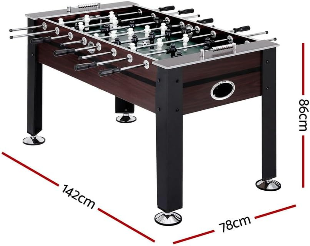 Foosball Table, 5FT Football Soccer Ball Tables Home Party Gift Favour Kids Game Training Equipment Indoor Sport, with 2 Balls Convenient Score Counter Anti-Slip Handles