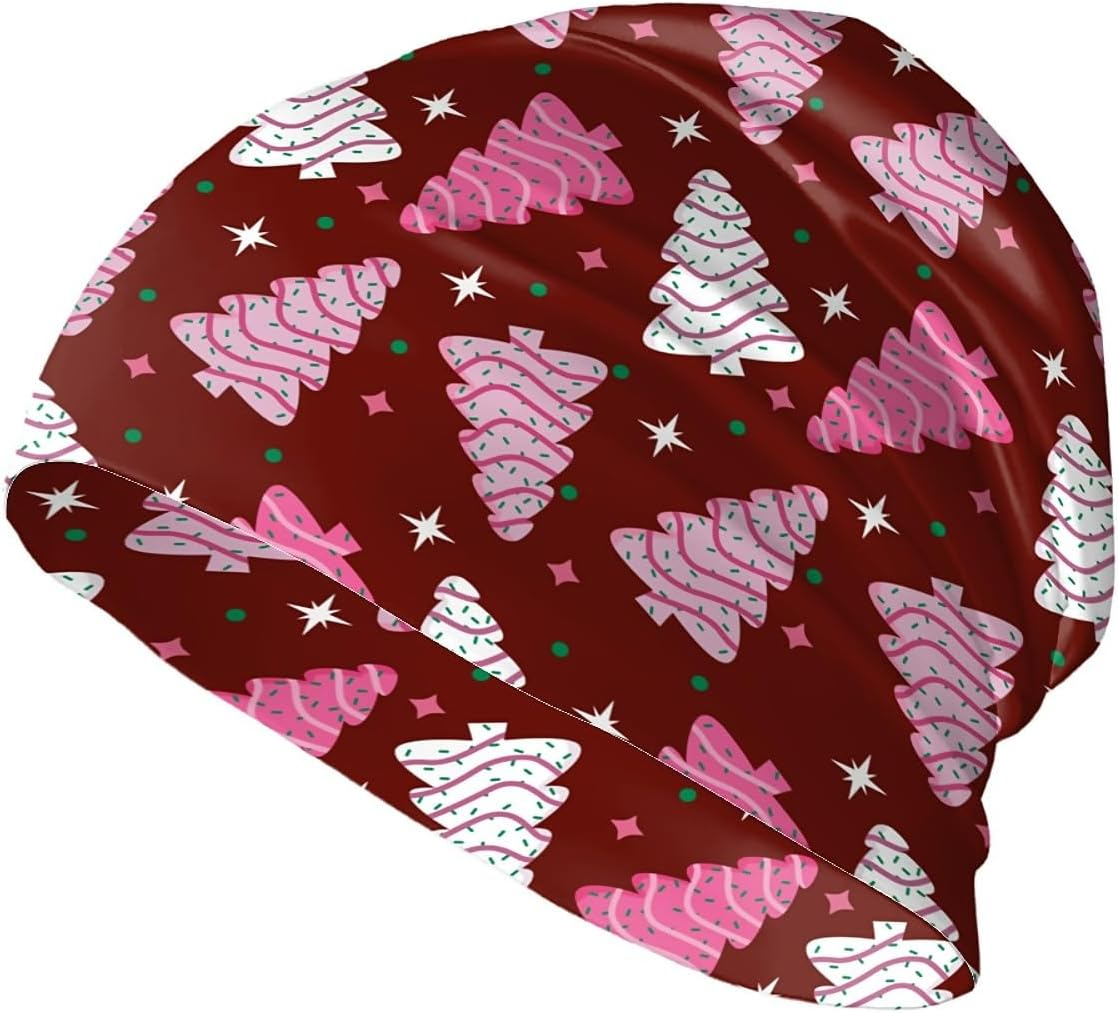 Christmas Women'S Slouchy Beanie for Men Hat Adult Dwarf Hats Chemo Cap Cancer Headwear Caps Baggy Skull Sleep Cap Nightcap