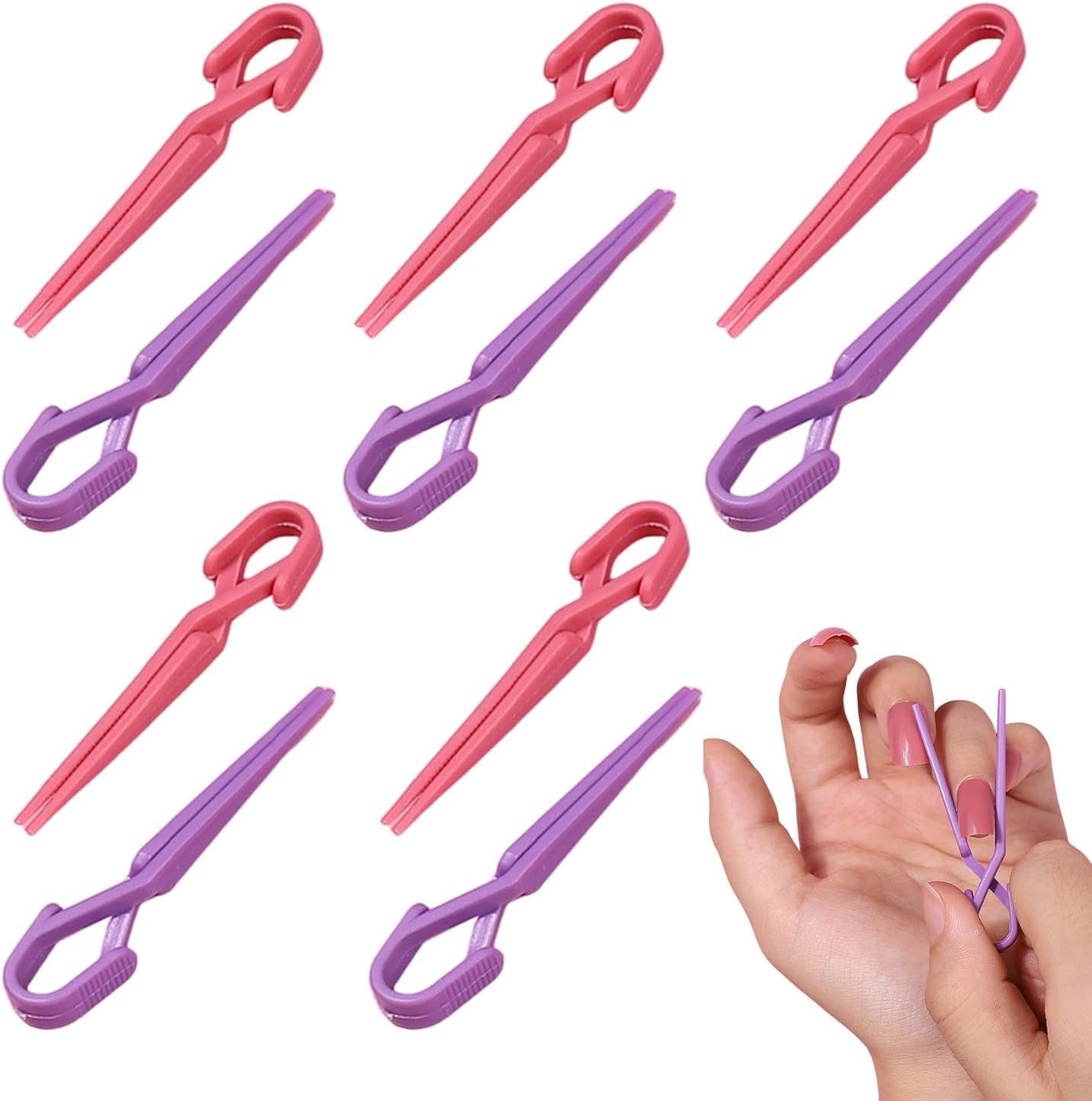 Skin Protector for Nail Polish,Anti-Slip Nail Polish Clip Protector - 10X Anti-Slip Nail Polish Clip Protector, Professional Nail Accessories for Nail Painting image number 3