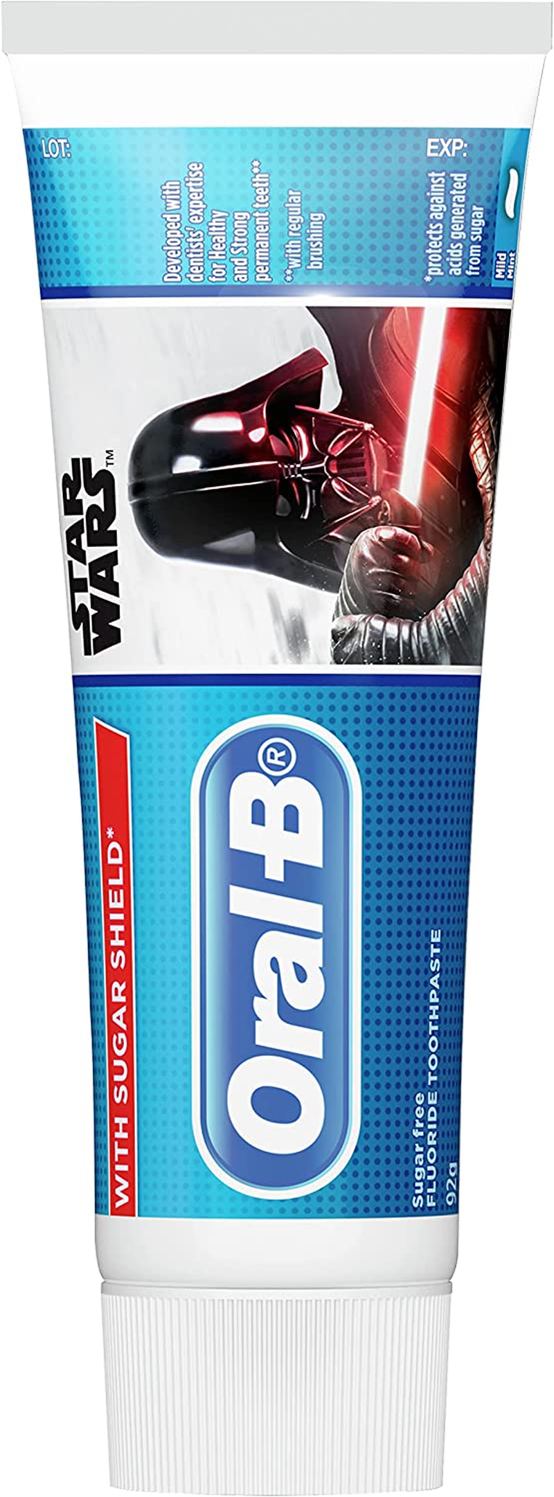 Oral-B Star Wars Junior 6Plus Years Toothpaste Mild Mint, 92G (Pack of 3) image number 4