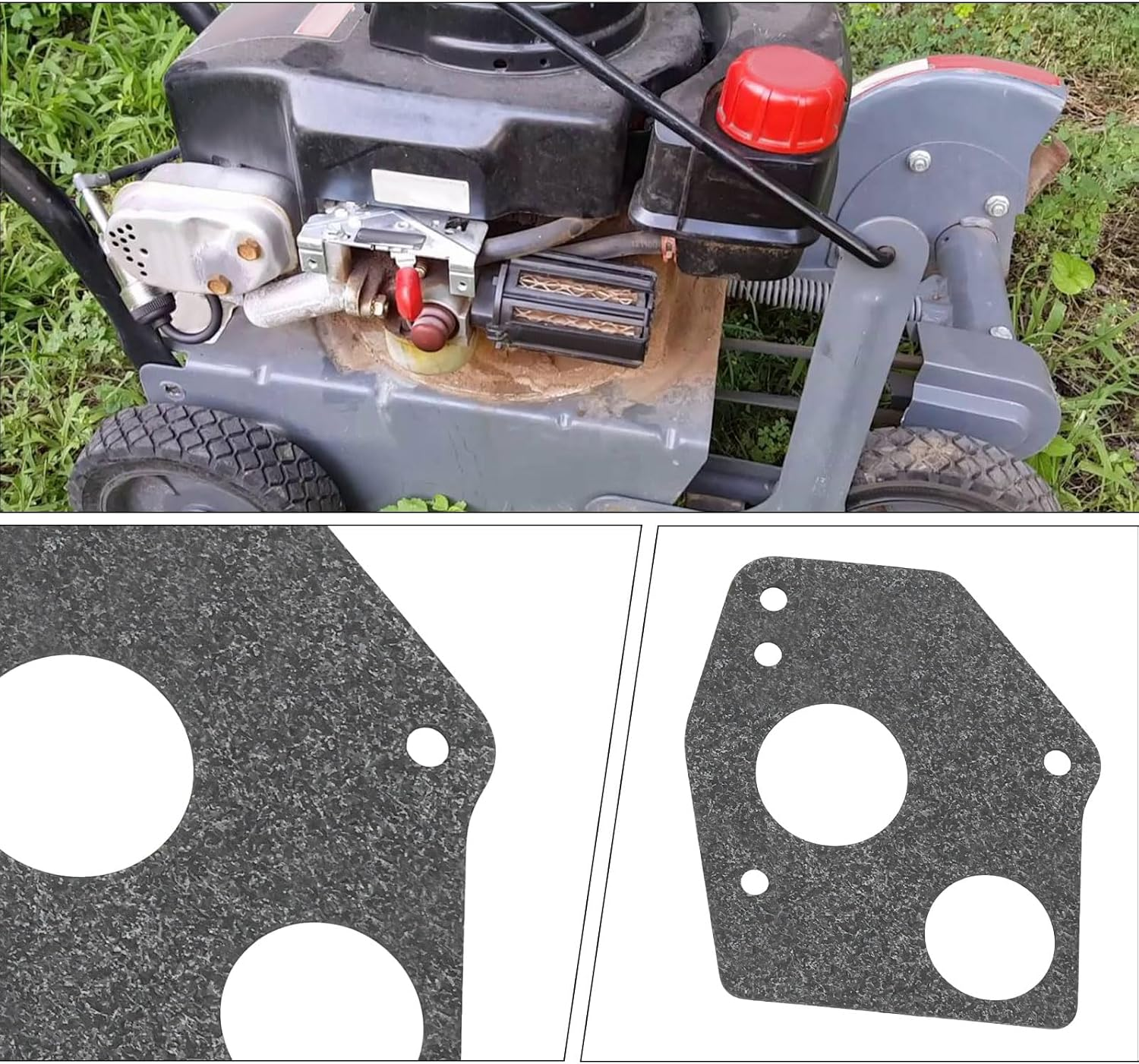 OTOTEC 1Set Carburetor Rebuild Kit Replacement Part 94624 495606 796184 Compatible with Briggs and Stratton Compatible with Craftsman 3HP to 5HP Engines Small Engine Carburetor Kit image number 2