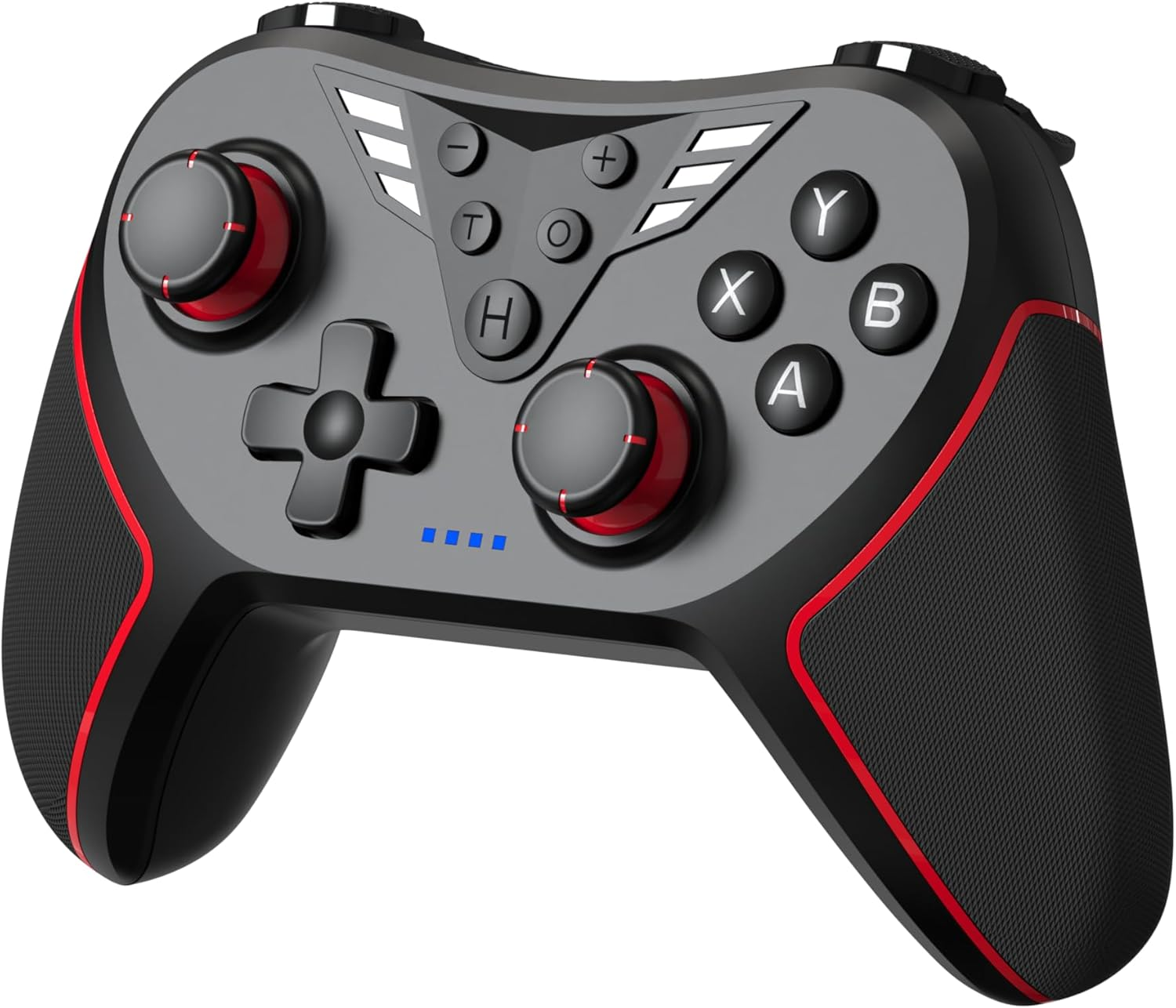 Multi-Platform Wireless Gaming Controller with 2.4G Receiver Adapter,With Hall Joystick Programmable Buttons, 4-Level Vibration, Compatible with Android/Ios/Pc/Ps3/Ps4/Switch image number 2