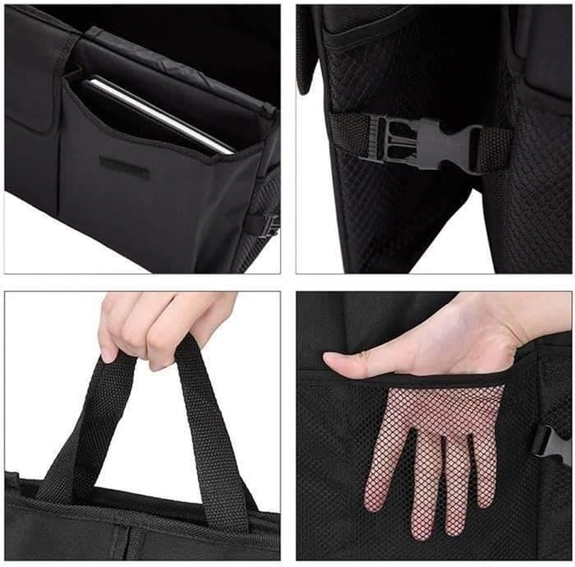 Techshining Soft Car Trunk Organizer - Large Capacity Multipurpose Oxford Fabric Storage Box for SUV, Truck & Car - Foldable Collapsible Car Cargo Organizer for Groceries, Tools, Emergency Supplies image number 2