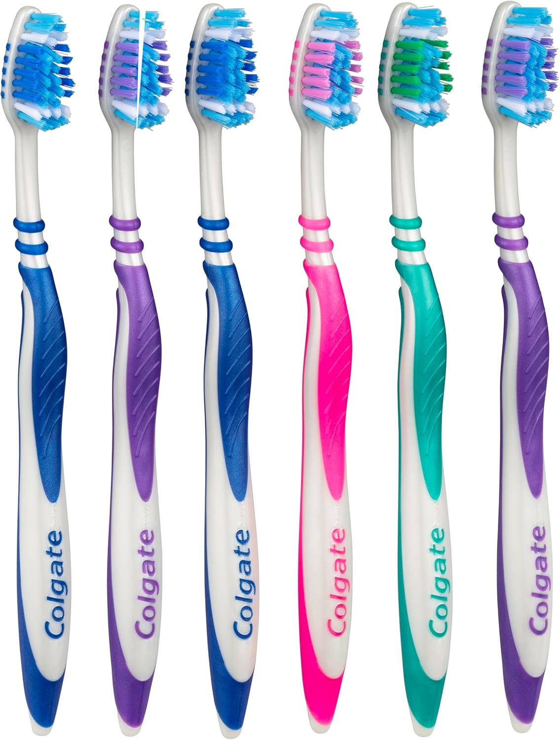 Colgate Zig Zag Manual Toothbrush, Value 6 Pack, Soft Bristles, Interdental Reach