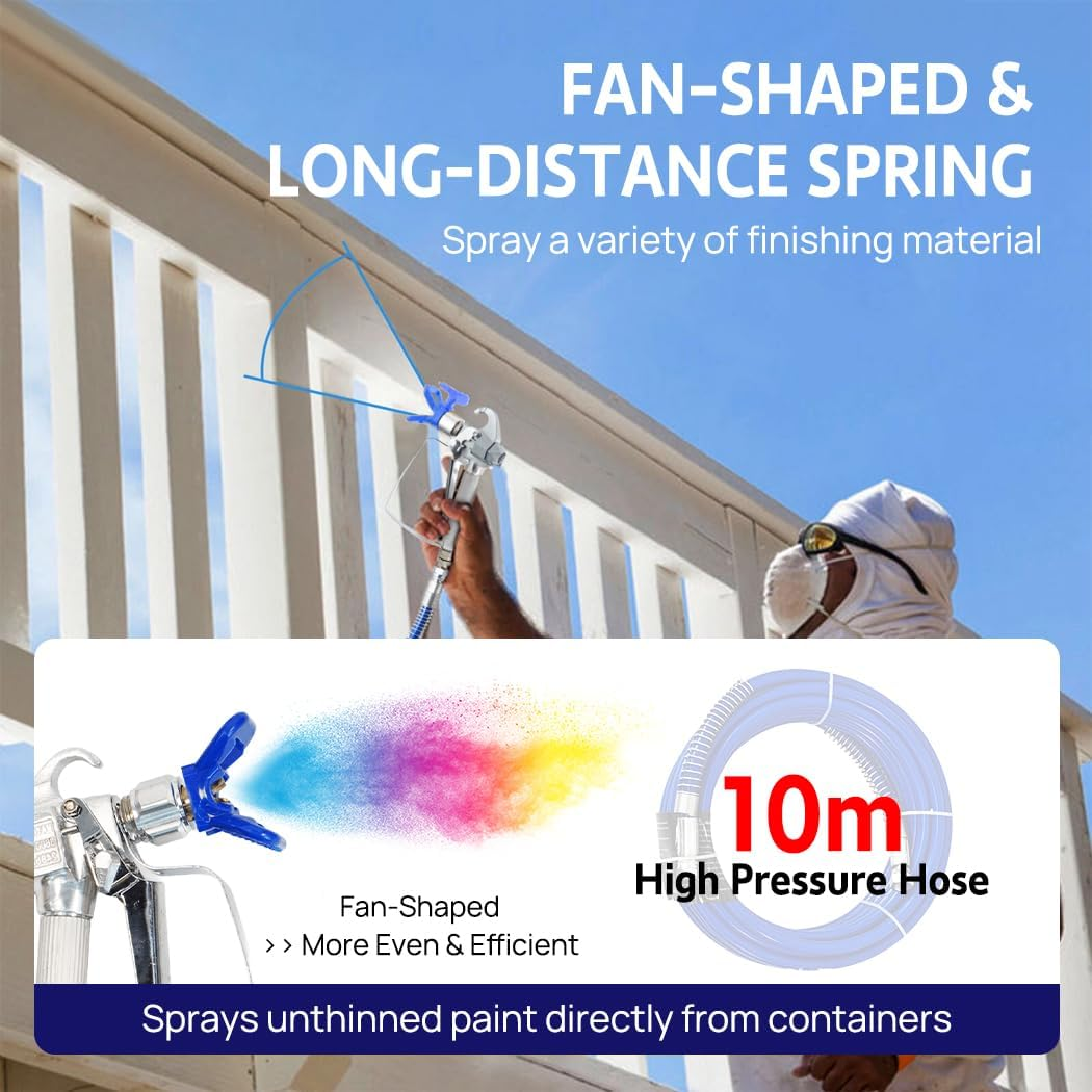 Airless Paint Sprayer High Pressure Airless Wall Paint Spray Gun 1700W image number 4