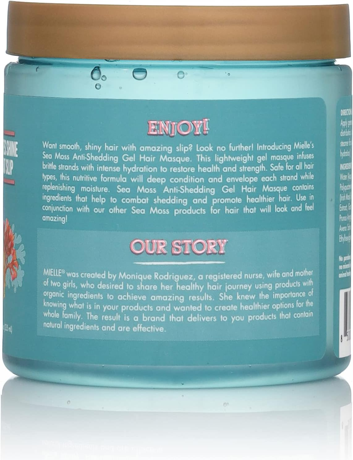 Mielle Sea Moss Anti-Shedding Gel Hair Masque 235Ml (8Oz) image number 4