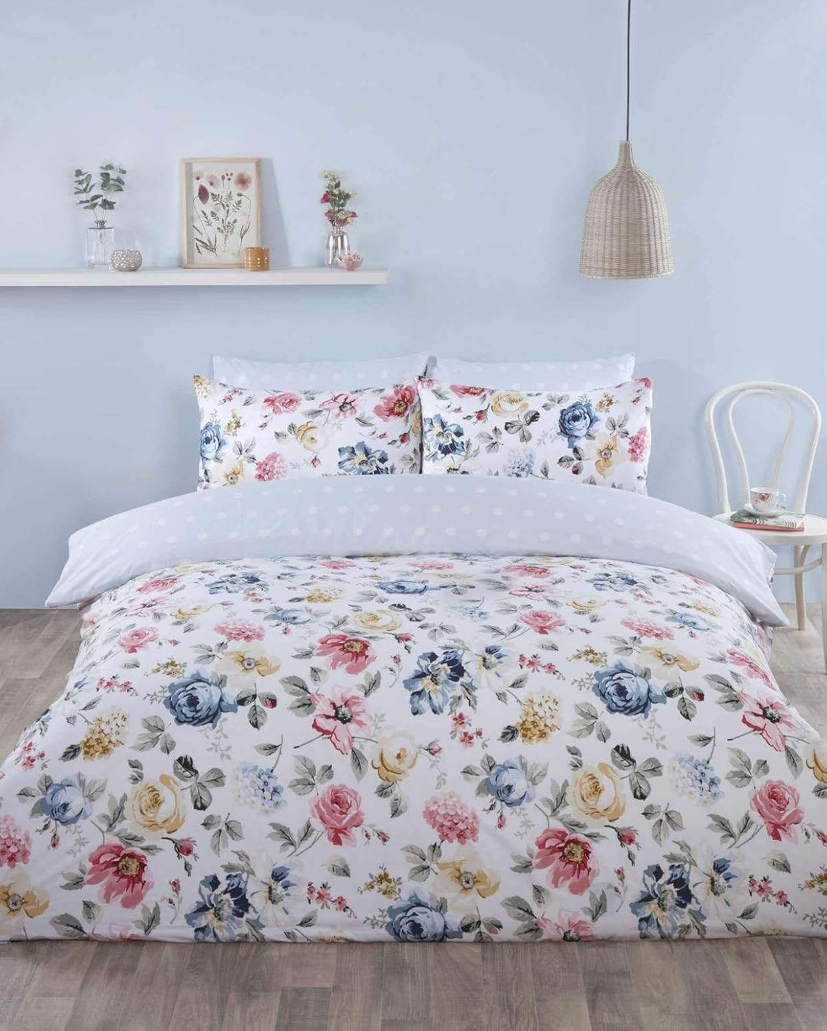 Rapport Home Emilia Floral Duvet Cover Set Multi Single Bedding Set image number 3