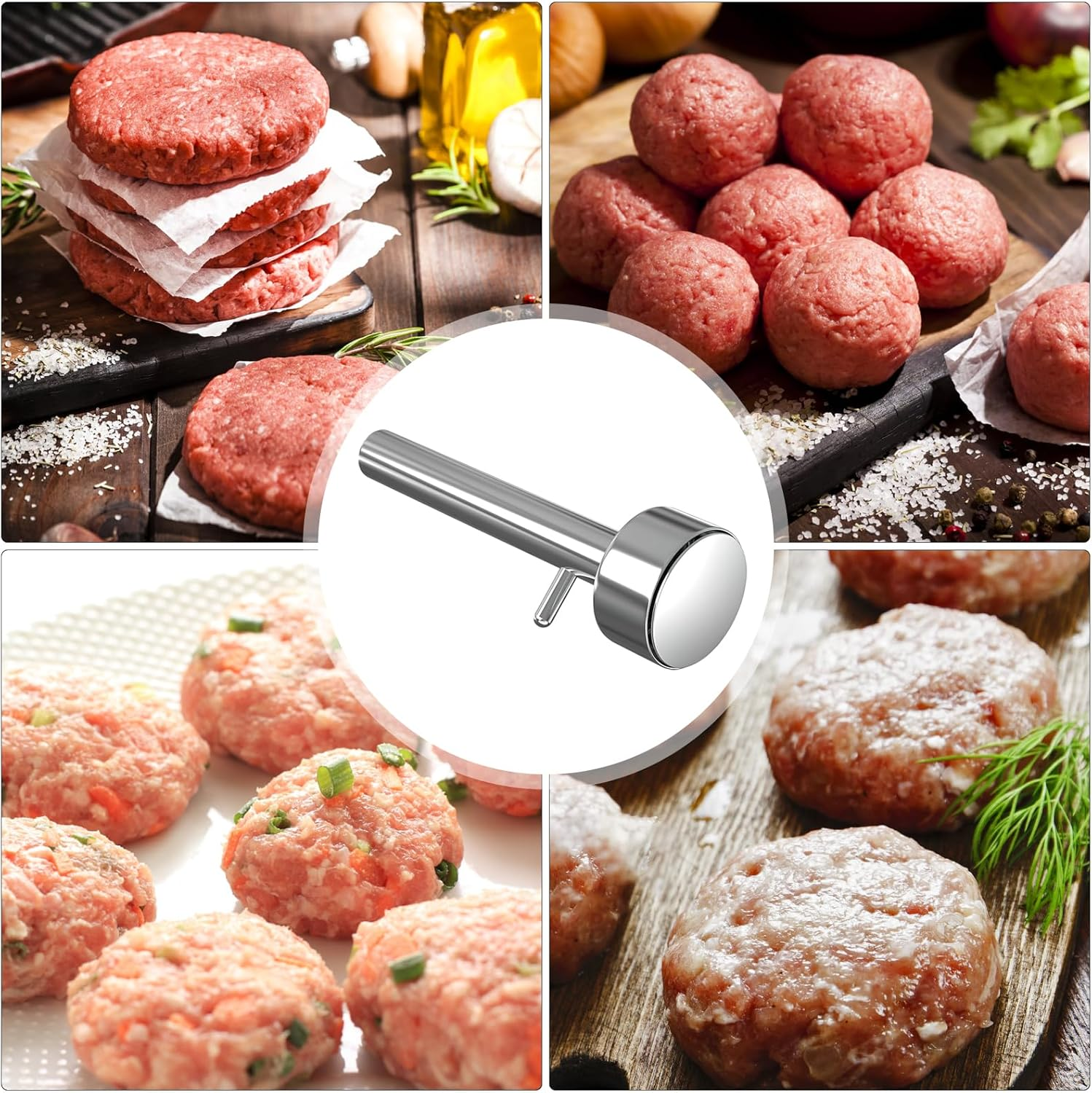 Falafel Scoop, Falafel Maker Scoop, Stainless Non-Stick Falafel Baller Tool, Falafel Shaper for Delicious Falafel Balls, Meatballs and Kitchen Gadgets image number 6