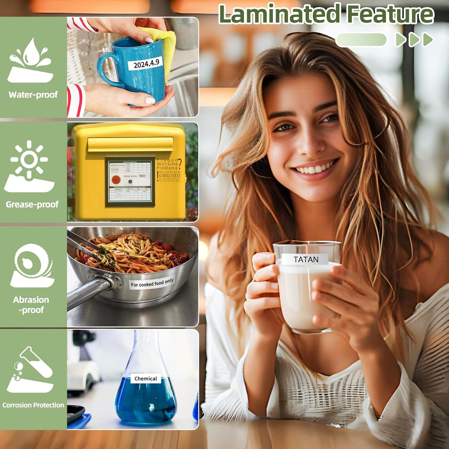 Label KINGDOM 3-Pack Replace P Touch Label Tape Compatible Brother P-Touch Standard Laminated, Black on White, 0.47 Inch (12Mm) X 26.2 Feet (8M), TZ231 Tze231