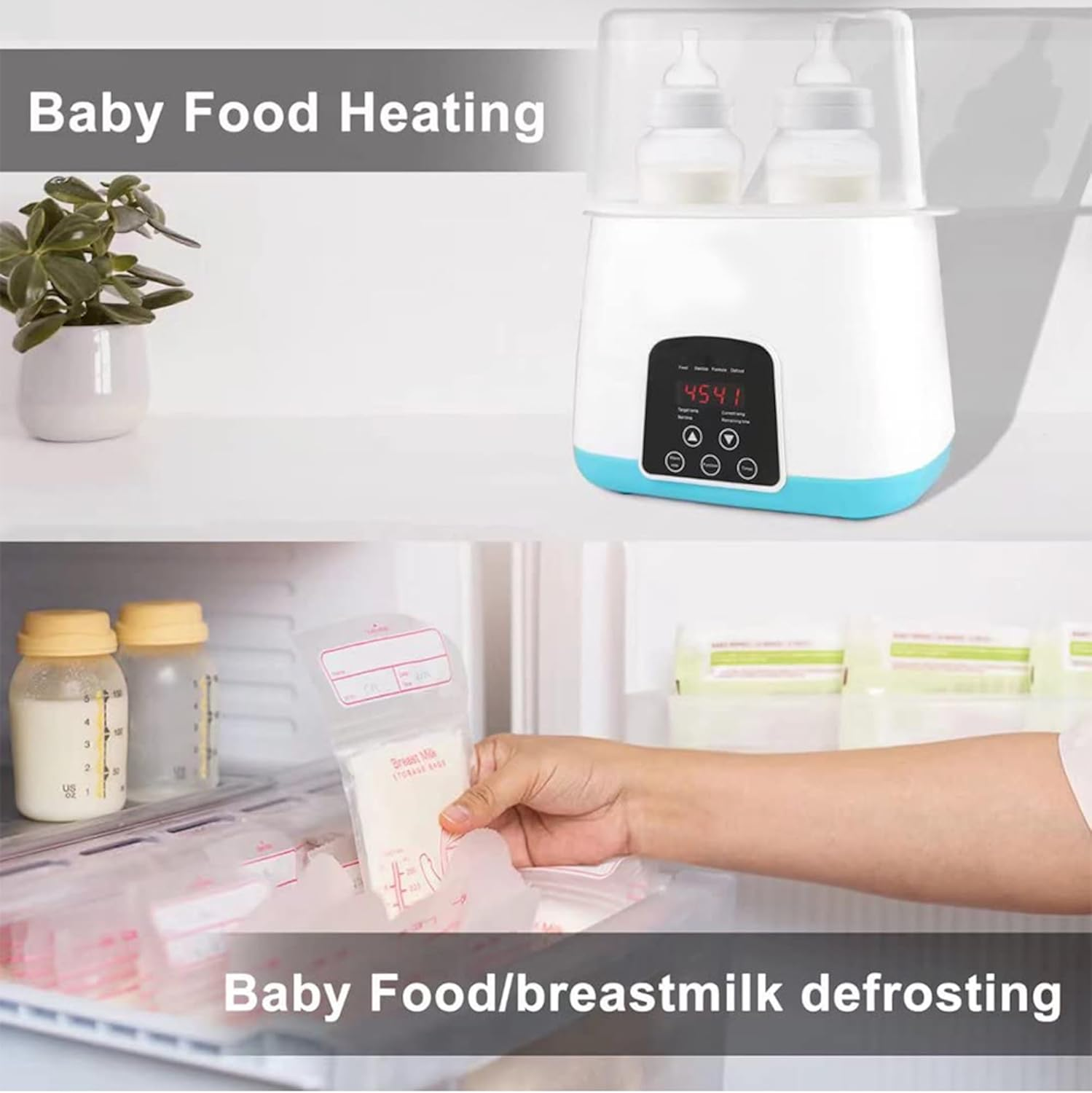 Bottle Warmer for Baby,6 in 1, Breastmilk, Formula Milk Warmer, Baby Food Heating, Baby Water Warmer image number 2