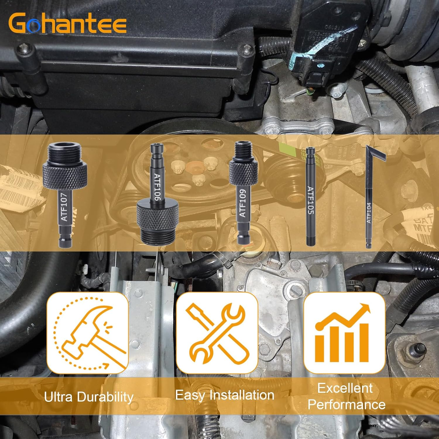 Gohantee Transmission Automatic Fluid Oil Filling Filler Adapter Fit for VW Audi 09G 01J 722.9 CVT DSG ATF Benz 722.9 image number 6