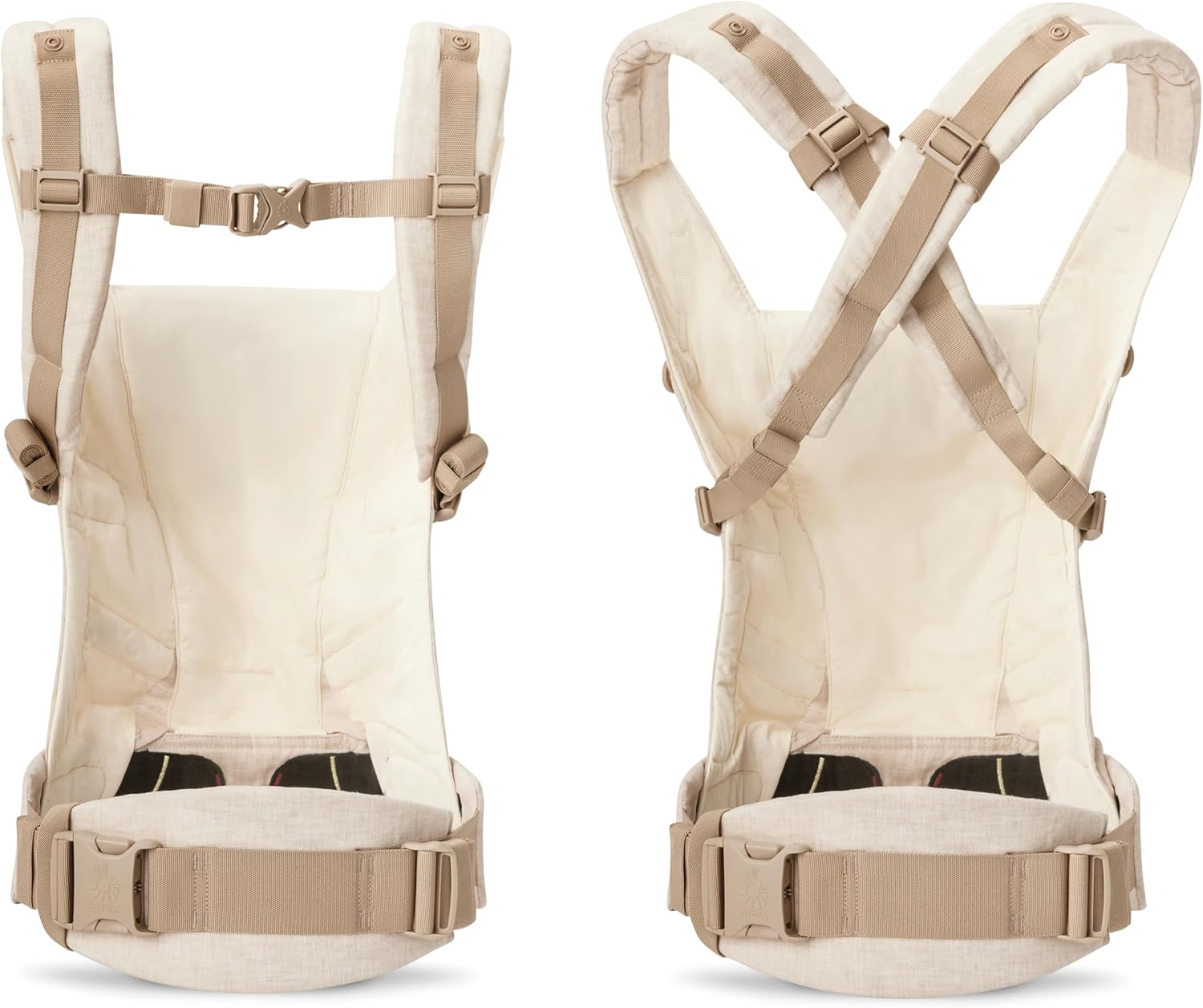 Ergobaby Adapt Leinen Baby Carrier for Newborns from Birth, 3 Positions Ergonomic Baby Belly Carrier, Back Carrier, Baby Carrier, Natural Linen image number 2