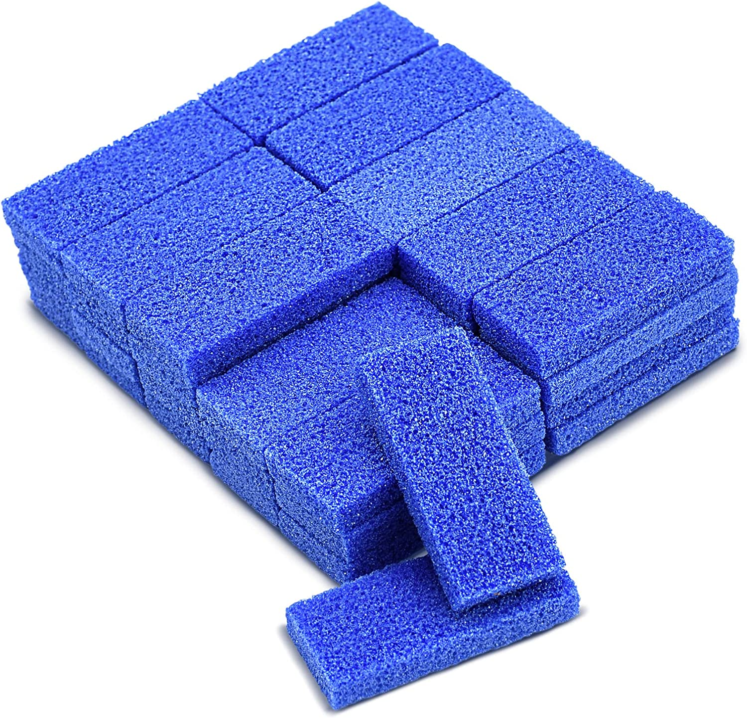 Disposable Foot Scrubber Sponge Pads Pedicure Pumice Stone for Feet Callus Remover Coarse Blue 40Pcs image number 1