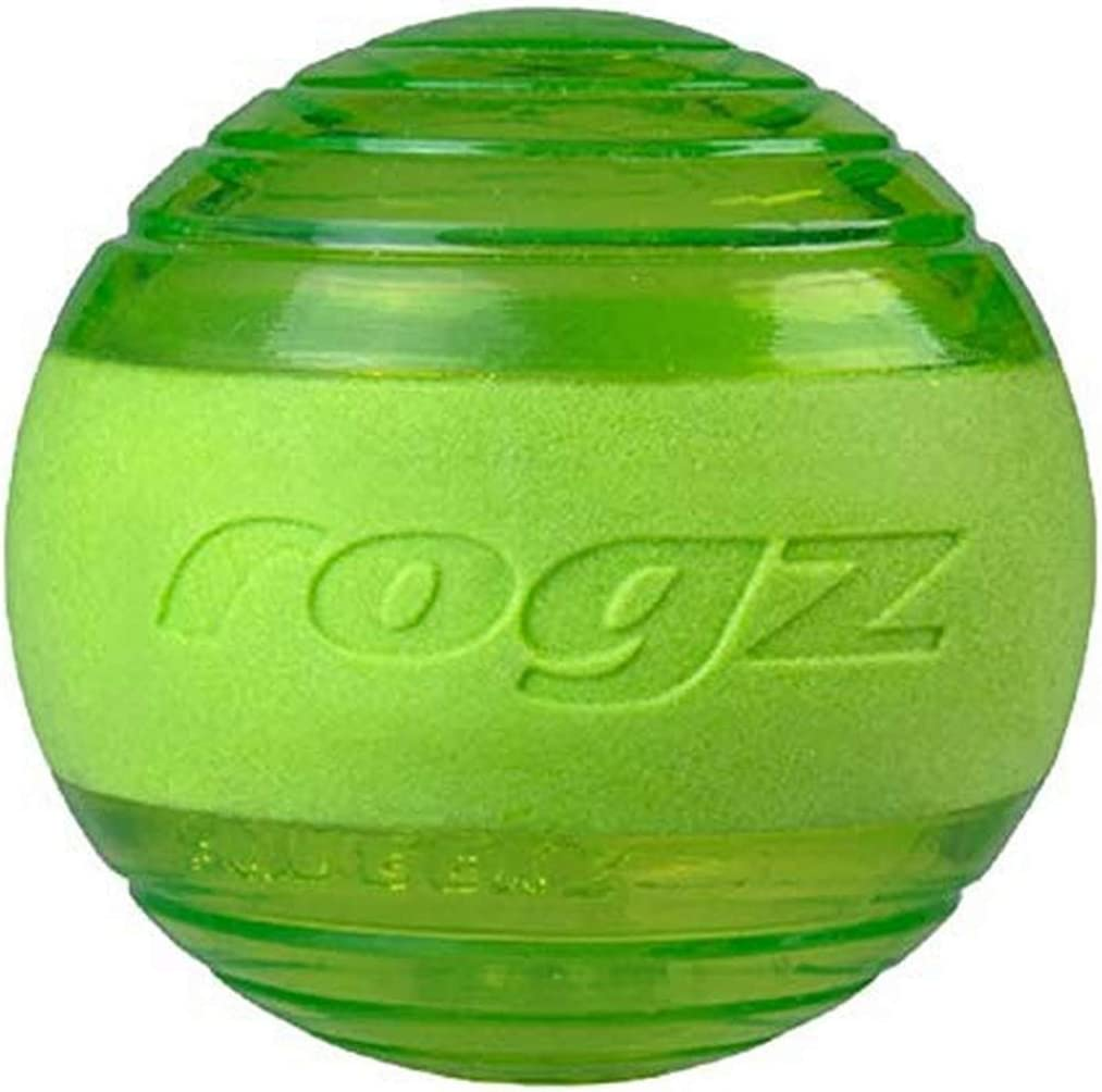 Rogz Squeak Fetch Ball Dog Toy Red Medium