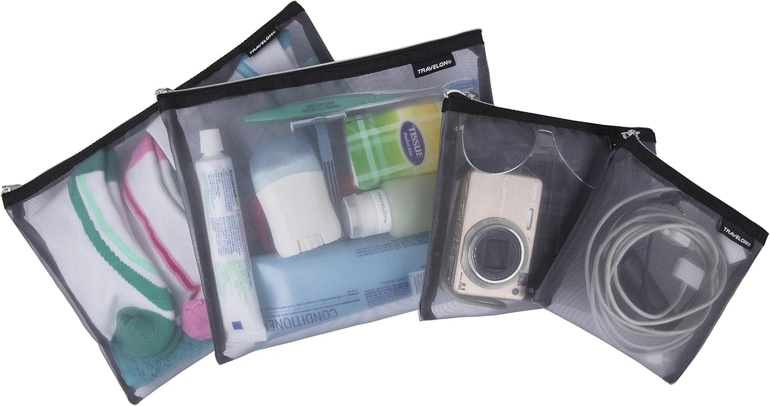 Travelon Set of 4 Mesh Pouches
