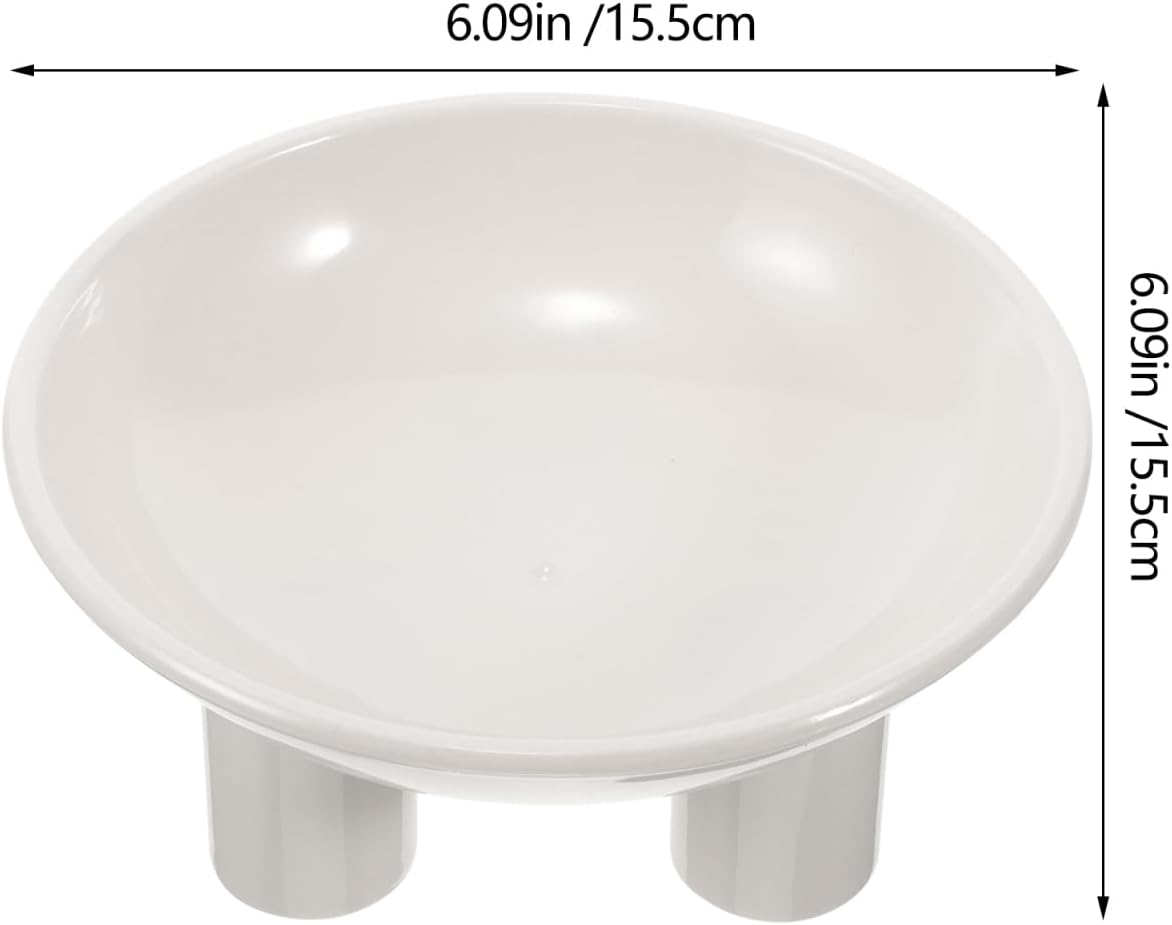 Kisangel Plastic Elevated Cat Bowls, Raised Feeding Bowl Ergonomic Design for Indoor Cats Stylish Home Decor - Pink image number 5