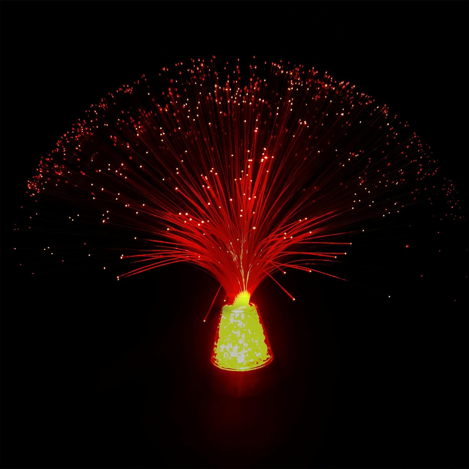 JALORDE 13 Inch USB Corded Ice Fiber Optic Mood Novelty Lamps Lighting Glacier Lite with Color-Changing Crystals Base (USB) image number 5