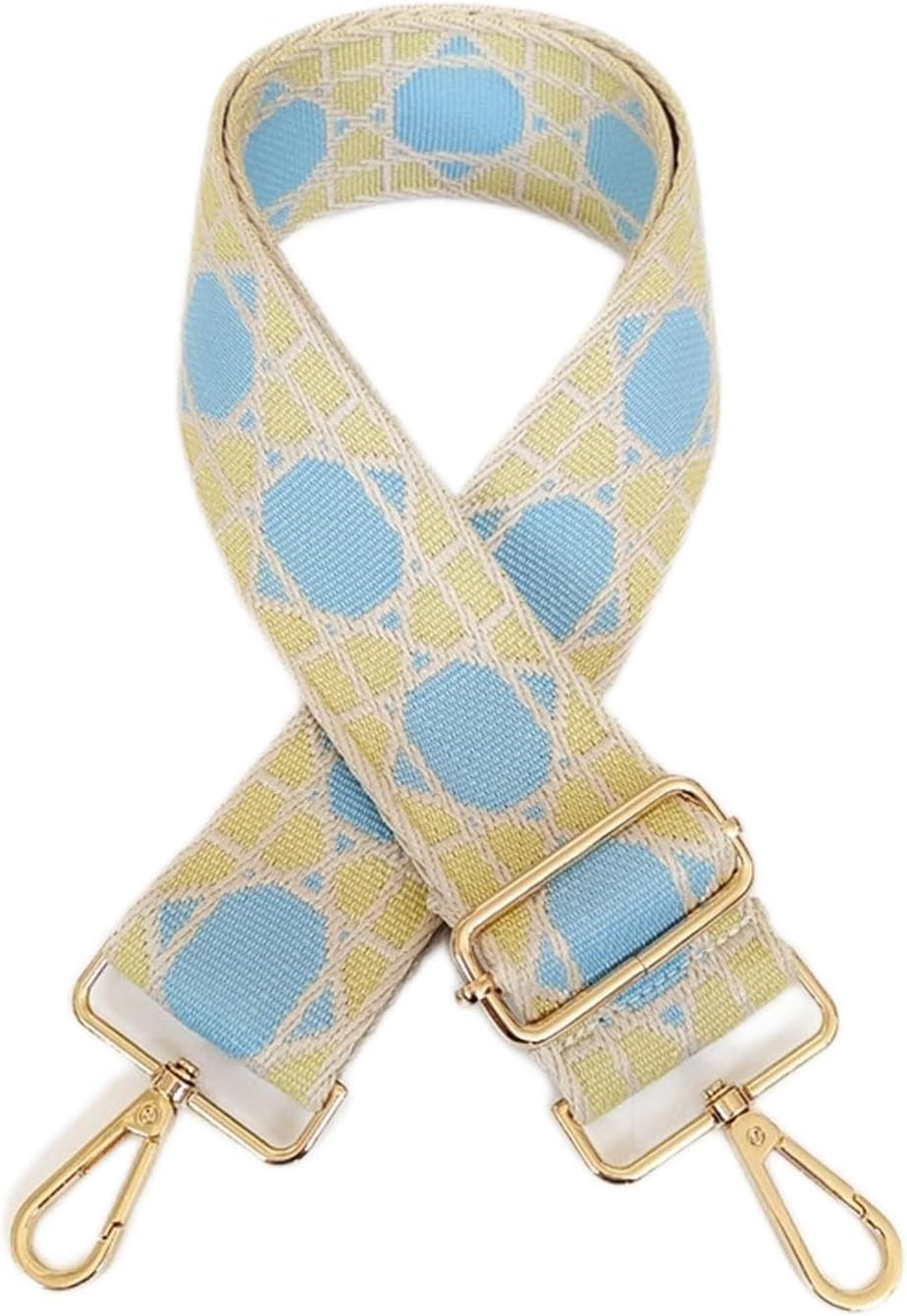 Shoulder Strap Women Bag Straps Shoulder Crossbody Bag, Width 5CM Adjustable Straps, Removable Part Accessories Crossbody Handbag Replacement Strap (Color : B65 Gold Hardware)