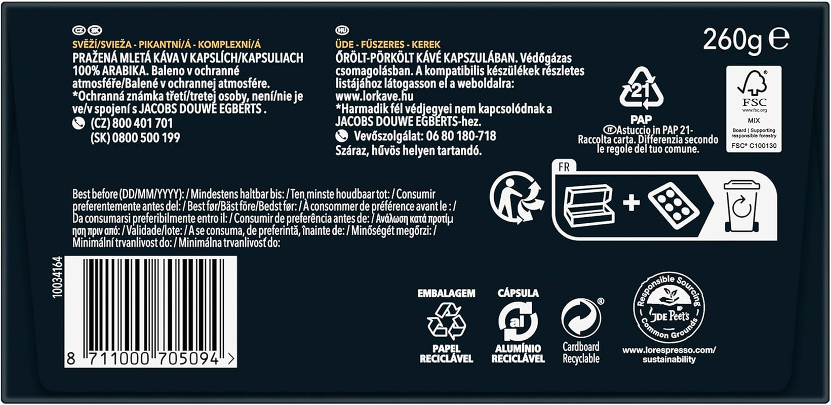 L'OR Espresso Ristretto 50Pk X5 image number 3