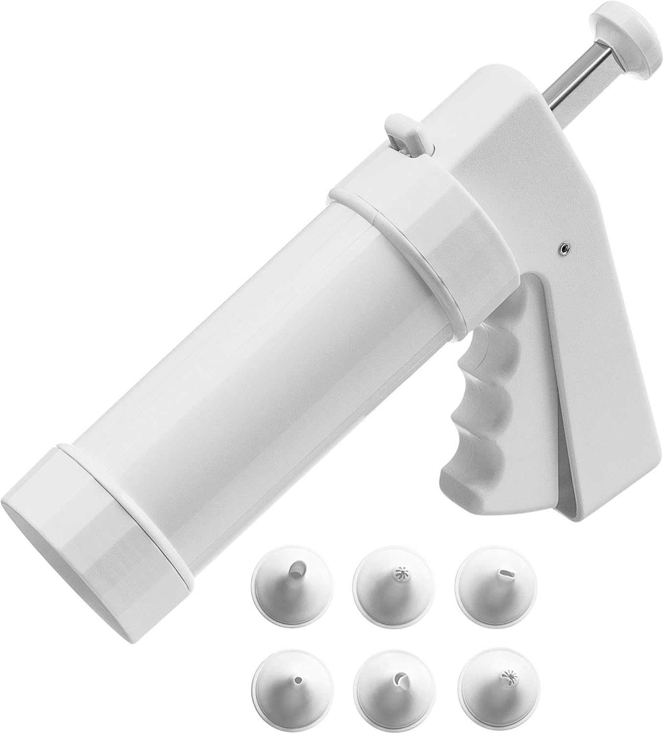 KAISER P&acirc;tisserie Cookie Press, 200Ml. 10 Design Discs, 6 Decorating Nozzles, Simple One-Handed Operation image number 5