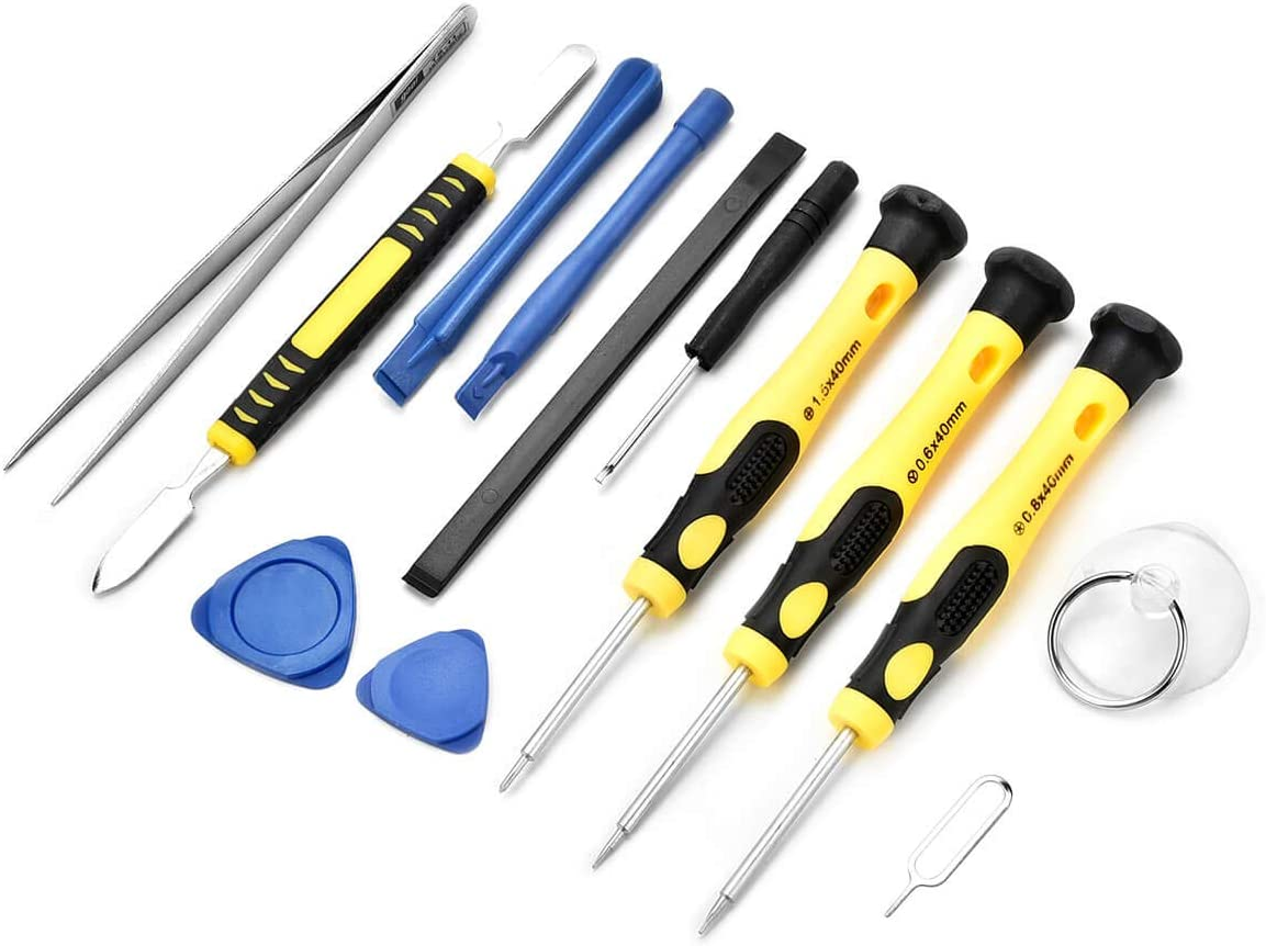 Cellphone Repair Tool Kit for Iphone 4, 5, 5S, 5C, 6, 6S, 7, 8, 8 Plus, Ipad, Ipod, Samsung Galaxy, Note/Precision Screwdriver Opening Pry Tools Fix Iphone Screen, Battery by NIDAYE image number 2