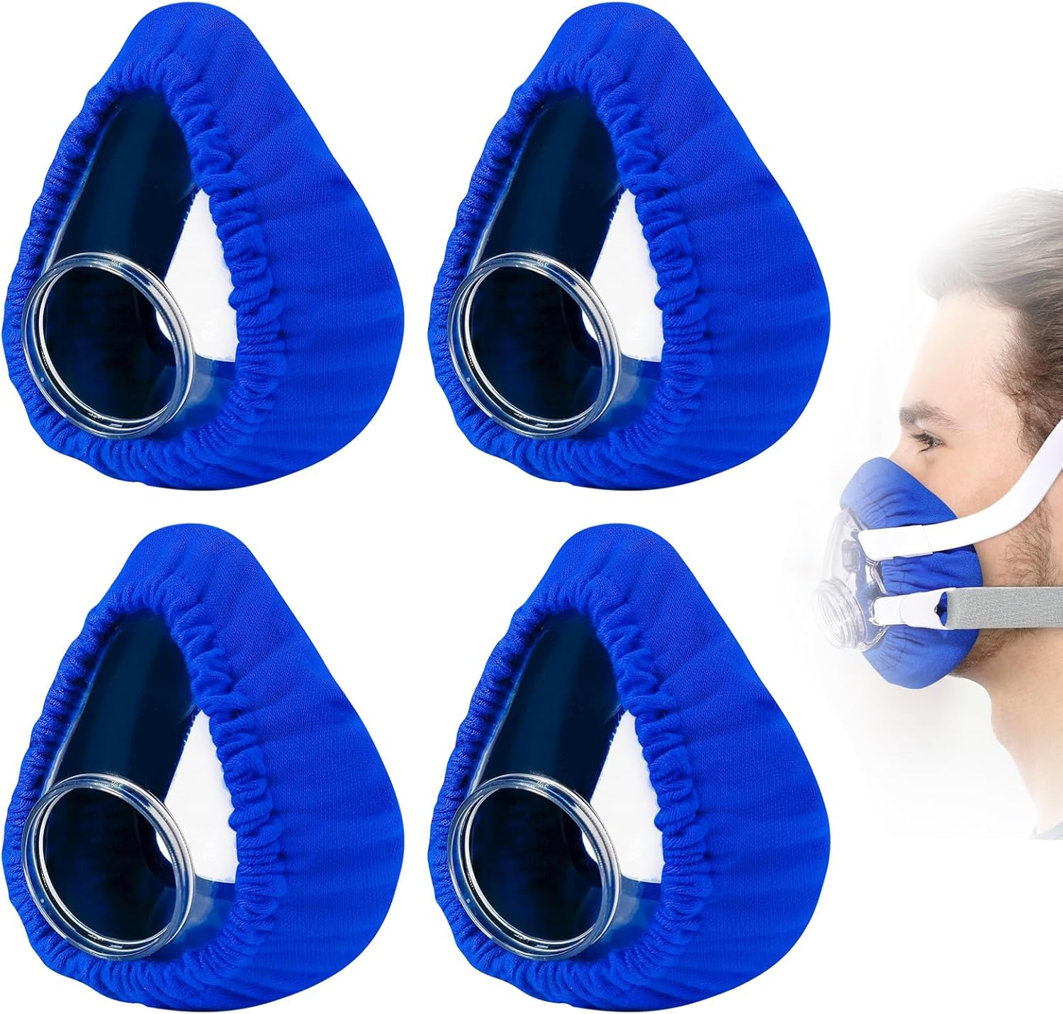 Mask Liners Full Face Soft Mask Covers Washable Cushion Covers 4 Pack Reusable Nasal Masks Liner Compatible with Most Full Face Mask