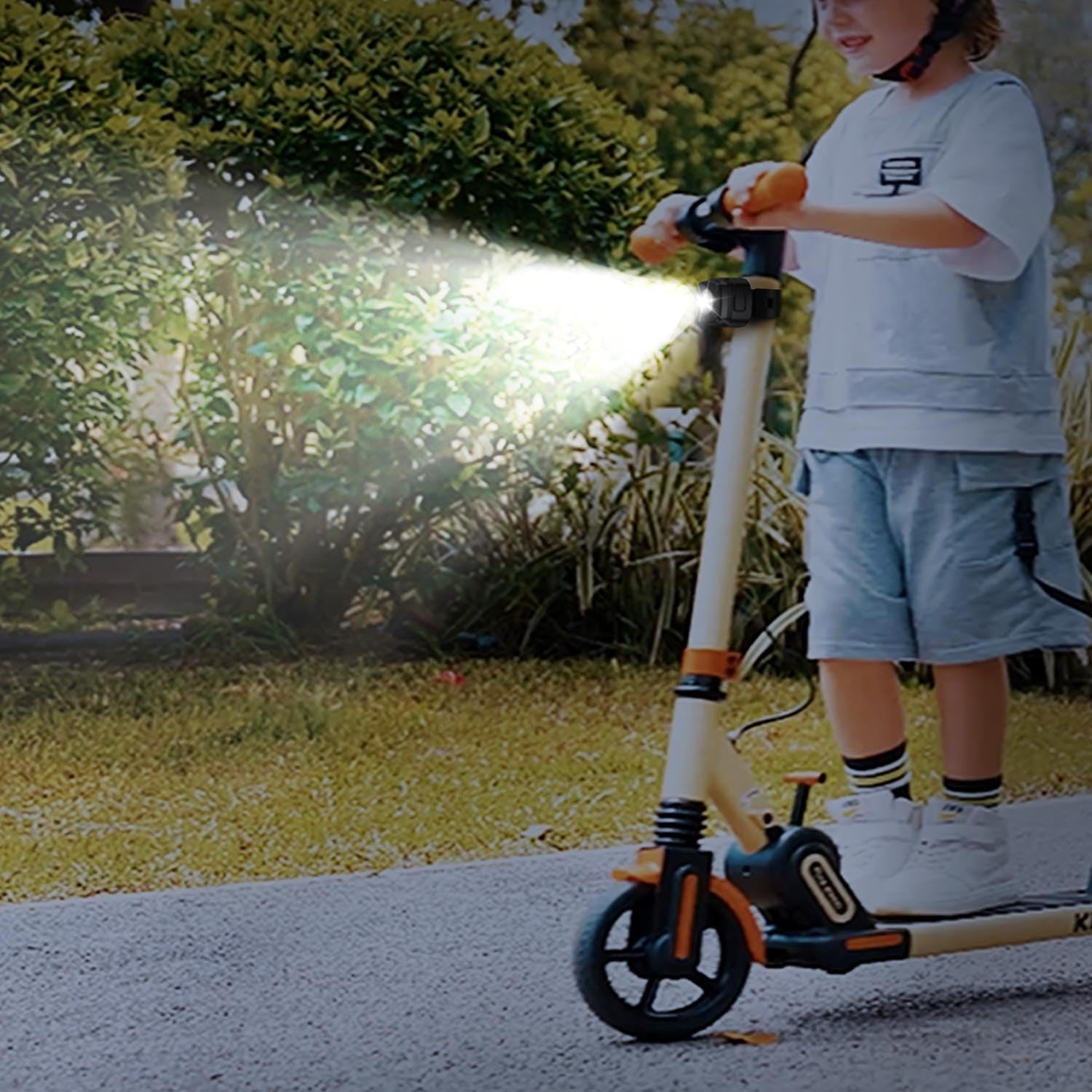 Bike Light, USB Rechargeable Children Scooter Light Bike Headlight Bicycle Front Headlight IPX5 Waterproof Road Mountain Bike Accessories Night Riding for Aldult Men Women