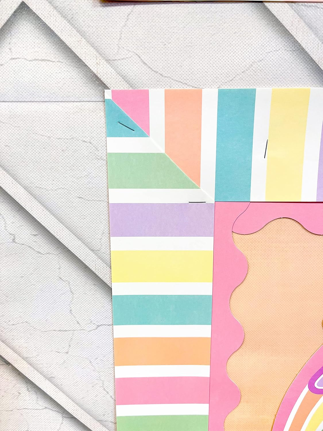 Teacher Created Resources Pastel Pop Stripes Straight Rolled Border Trim - 50Ft - Decorate Bulletin Boards, Walls, Desks, Windows, Doors, Lockers, Schools, Classrooms, Homeschool & Offices image number 6