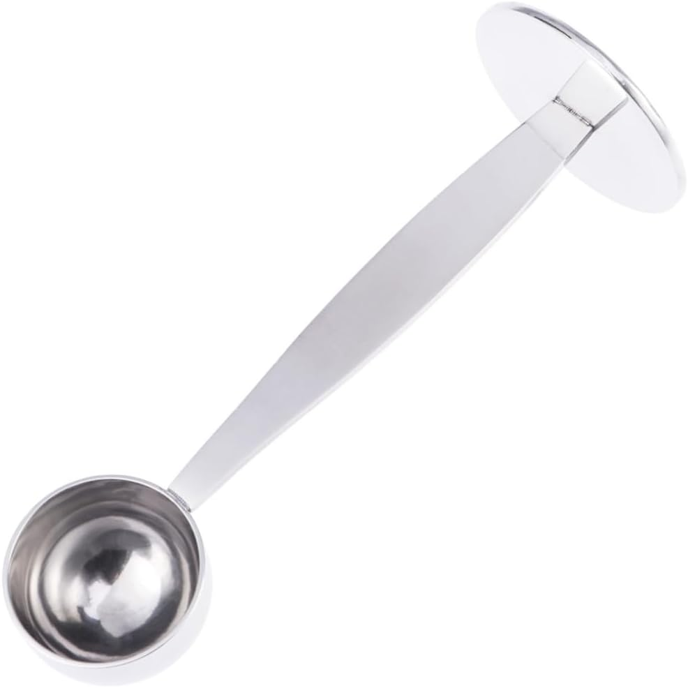 COLLBATH Stainless Steel Espresso Tamper Spoon Measuring Tamping Scoop Dual-Function Coffee Tool for Ground Coffee Tea Cocoa Compact Accessory image number 2