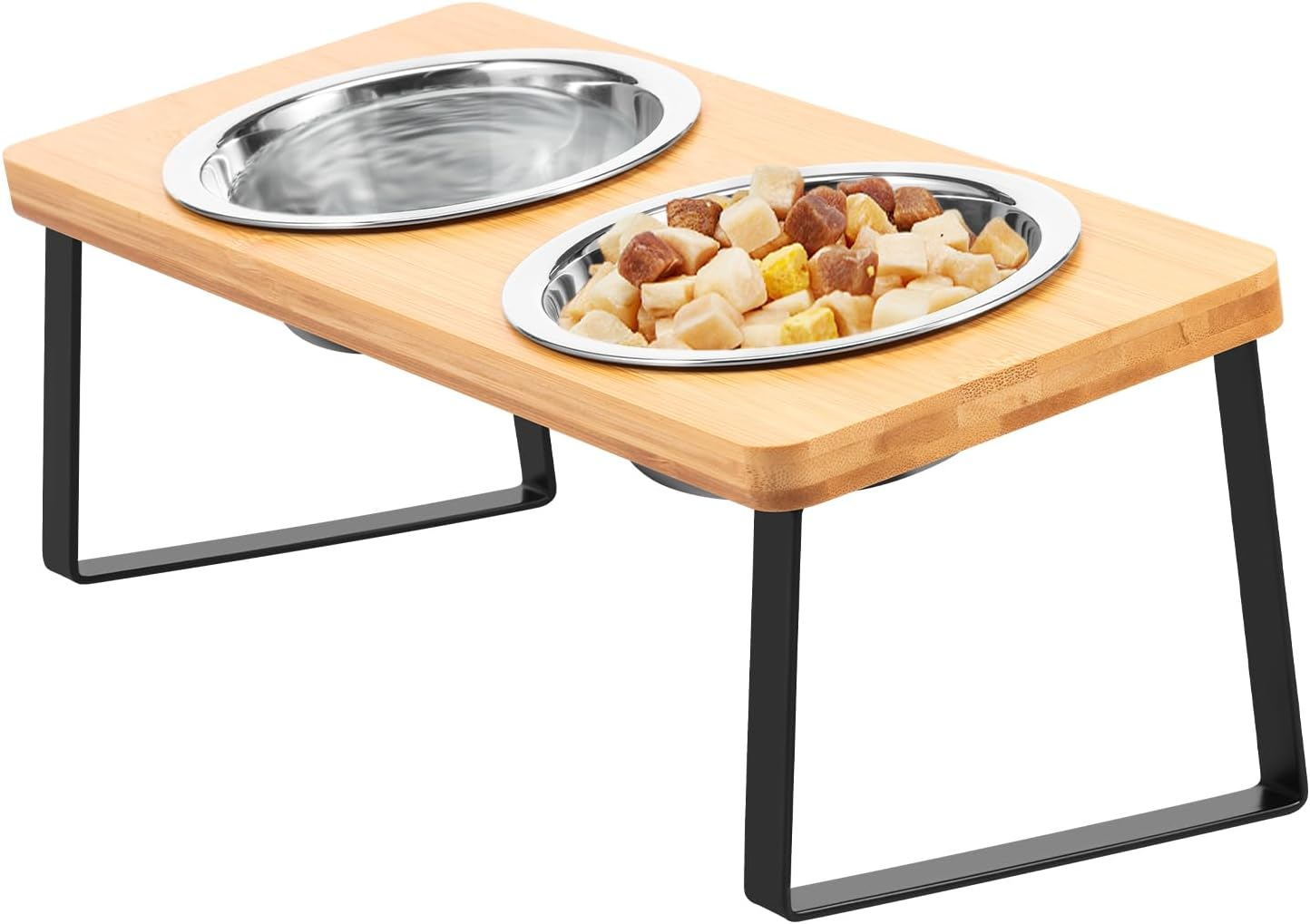 Elevated Dog Food Bowl Easy Install 15&deg; Tilted Cat Food and Water Bowl Stand Raised Puppy Feeding Stand for Cat Dog image number 6