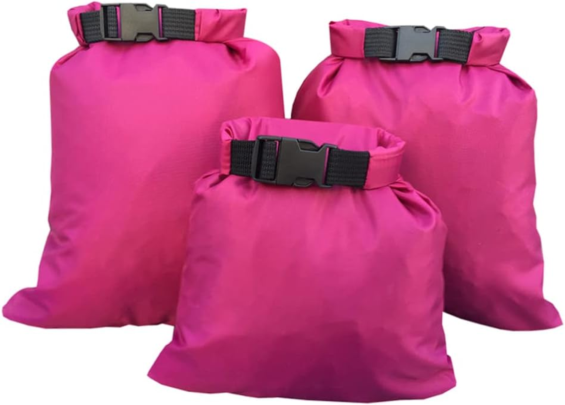 3Pcs Cameras Storage Bag Camera Outdoor Camra Sailing Dry Duffel Bag Black Pouch Three Piece Suit Storage Bags Dry Bag Light Material Bag image number 5