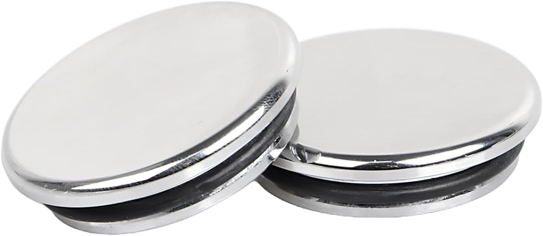 Chrome Flat Style Swingarm Pivot Cover Caps for Harley Touring Street Electra Glide Road King FLHT FLHX 1996-2023 image number 4