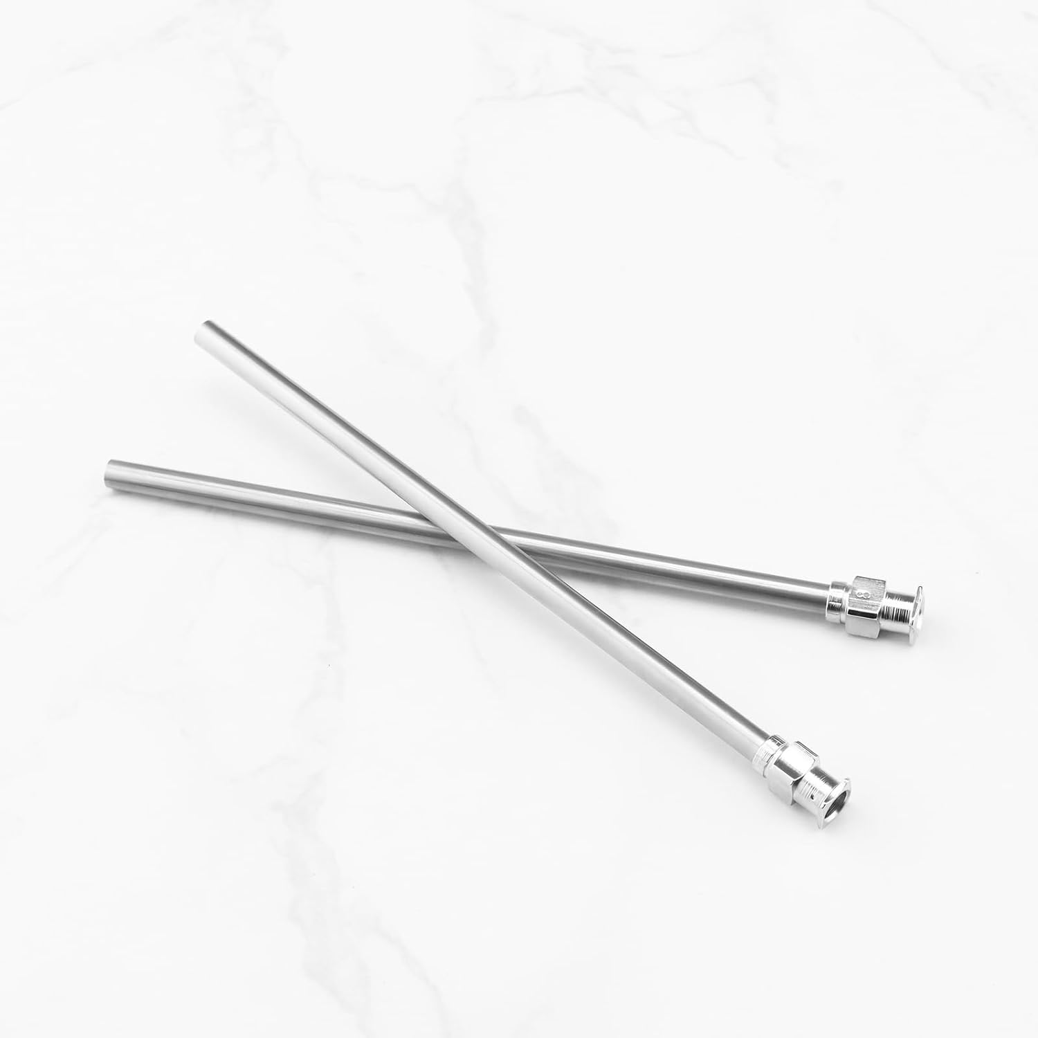 Be in Your Mind 12PCS Stainless Steel Dispensing Needles 112Mm Total Length 8G/10G/12G/14G Blunt Needles for Industrial Use and Experiments Silver image number 1