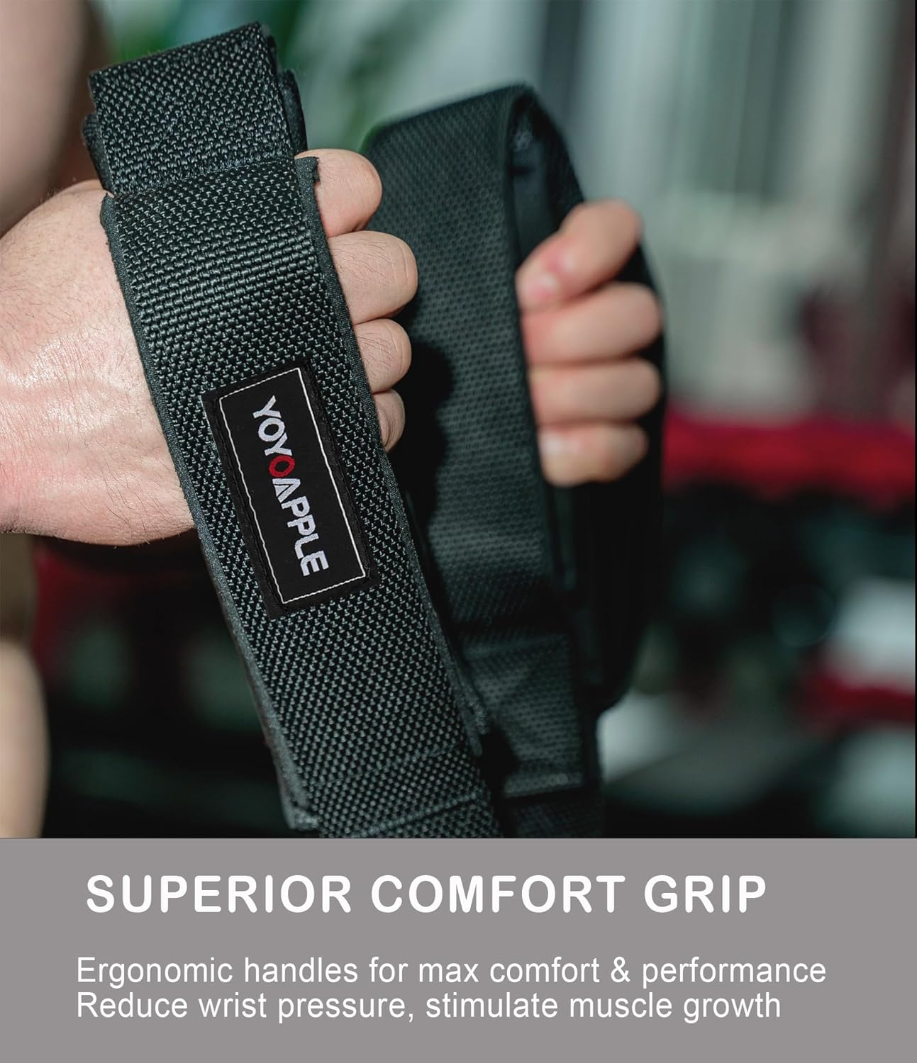 Tricep Rope Cable Attachment for Gym 2 Handles Built in 1 Strap,Long Rope Cable Attachment Greater Range of Motion, Tricep Pull down Rope for Facepulls, Push Downs, Crunches image number 2