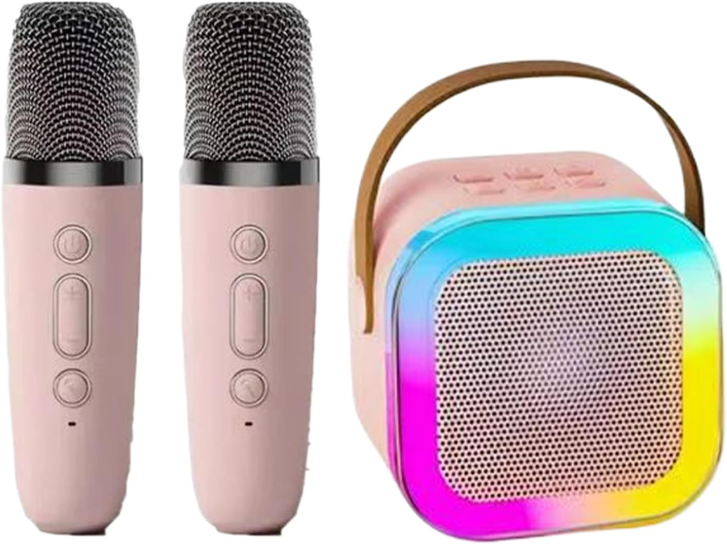 Conference Speaker and Microphone - Portable PA System Voice Amplifier Wireless Microphone and Speakers - Small Karaoke System, Guitar Amplifier for Gathering, Family