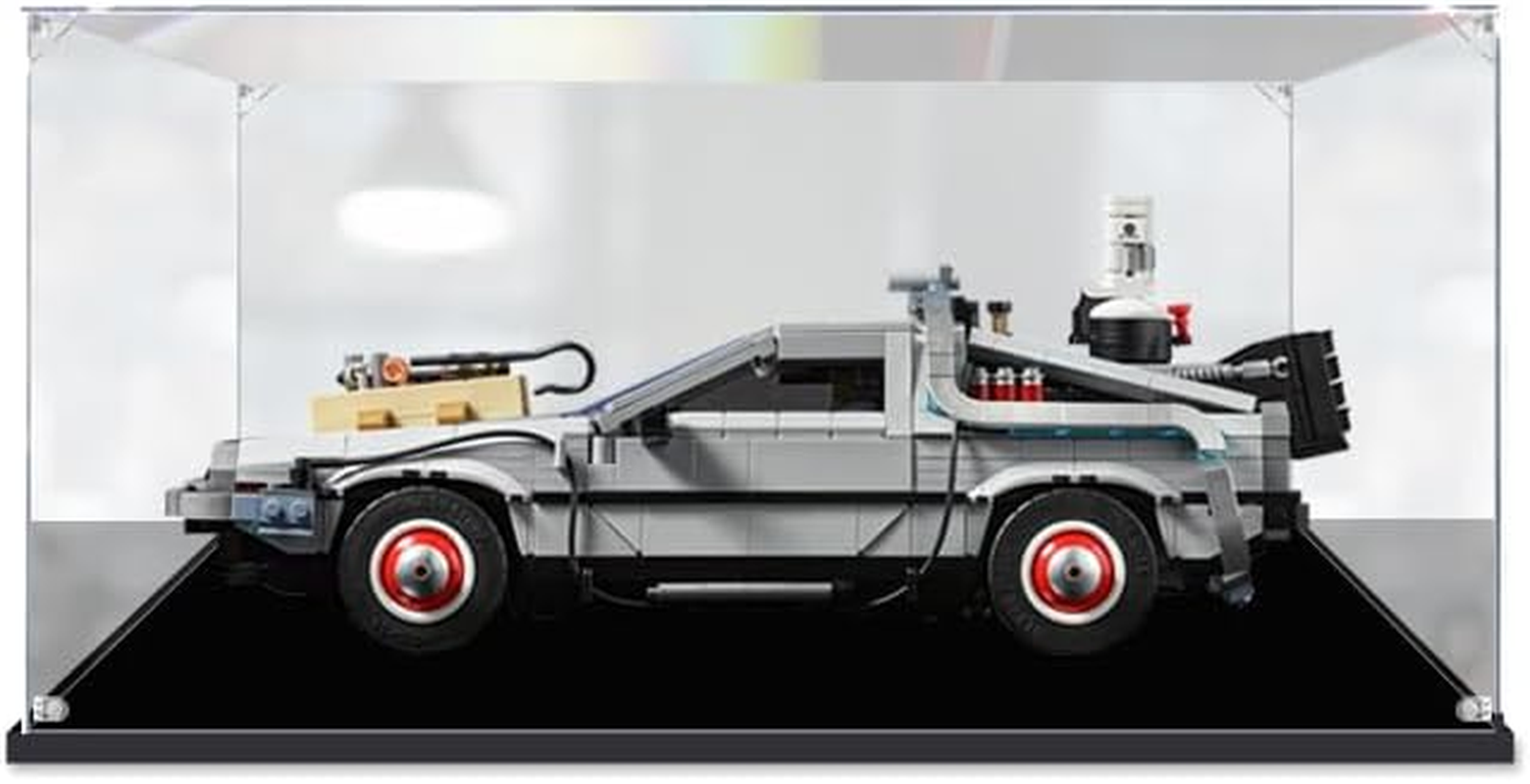 Acrylic Display Case for  10265 Ford Mustang, 10300 Back to the Future Time Machine, 42123 Mclaren Senna GTR, 10321 Corvette, 60289 and 75380 Dustproof Protection Clear Showcase image number 4