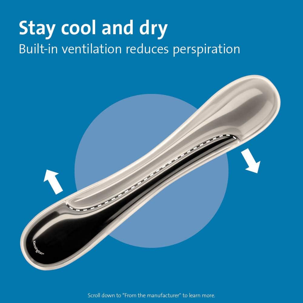 Kensington Duo Gel Mouse & Keyboard Wrist Rest Bundle Set, Ergonomic Keyboard and Mouse Pad with Wrist Support, Keyboard Wrist Rest, Computer Keyboard Pad, Cooling Gel, Non-Skid Backing, Gray K52500WW image number 7