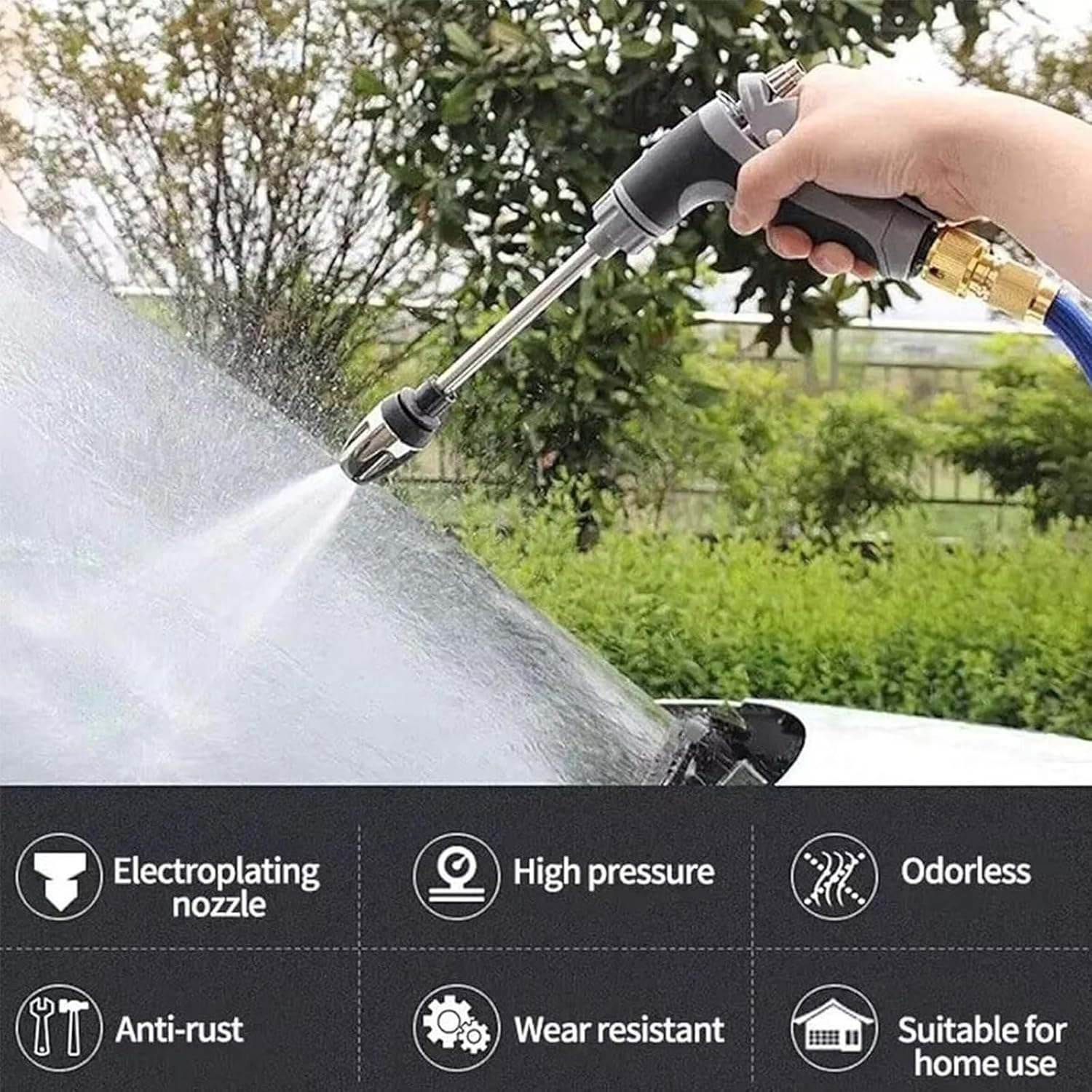 Pressure Washer,High Pressure Water Gun, Multi-Function Car Washing Tool,Various Spray Effects, Portable Washer for Car, Floor, Wall Cleaning image number 5
