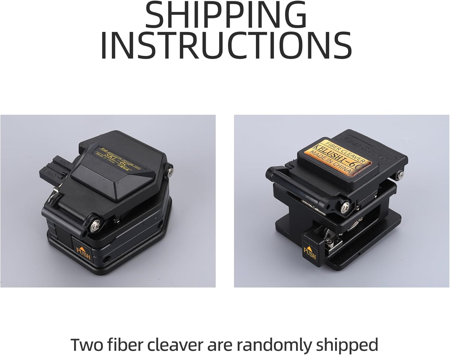 Fiber Cleaver FTTH Fiber Optic Tools High Precision SKL-6C Cable Cutting Fiber Optic Knife Tools Fiber Cleavers 16 Surface Blade image number 1