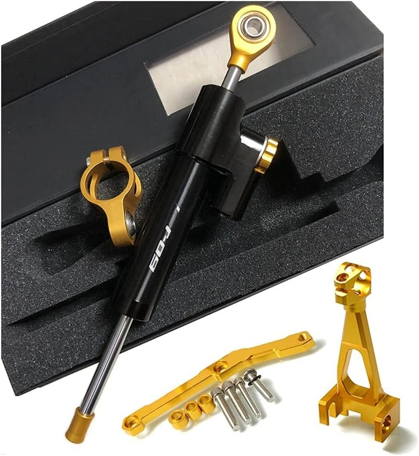 Motorcycle Steering Stabilizer for MT-09 for MT09 for MT for FZ 09 FZ09 FZ-09 2013-2020 Motorcycle Steering Stabilize Damper Bracket Mount Shock Damper (Color : O) image number 2