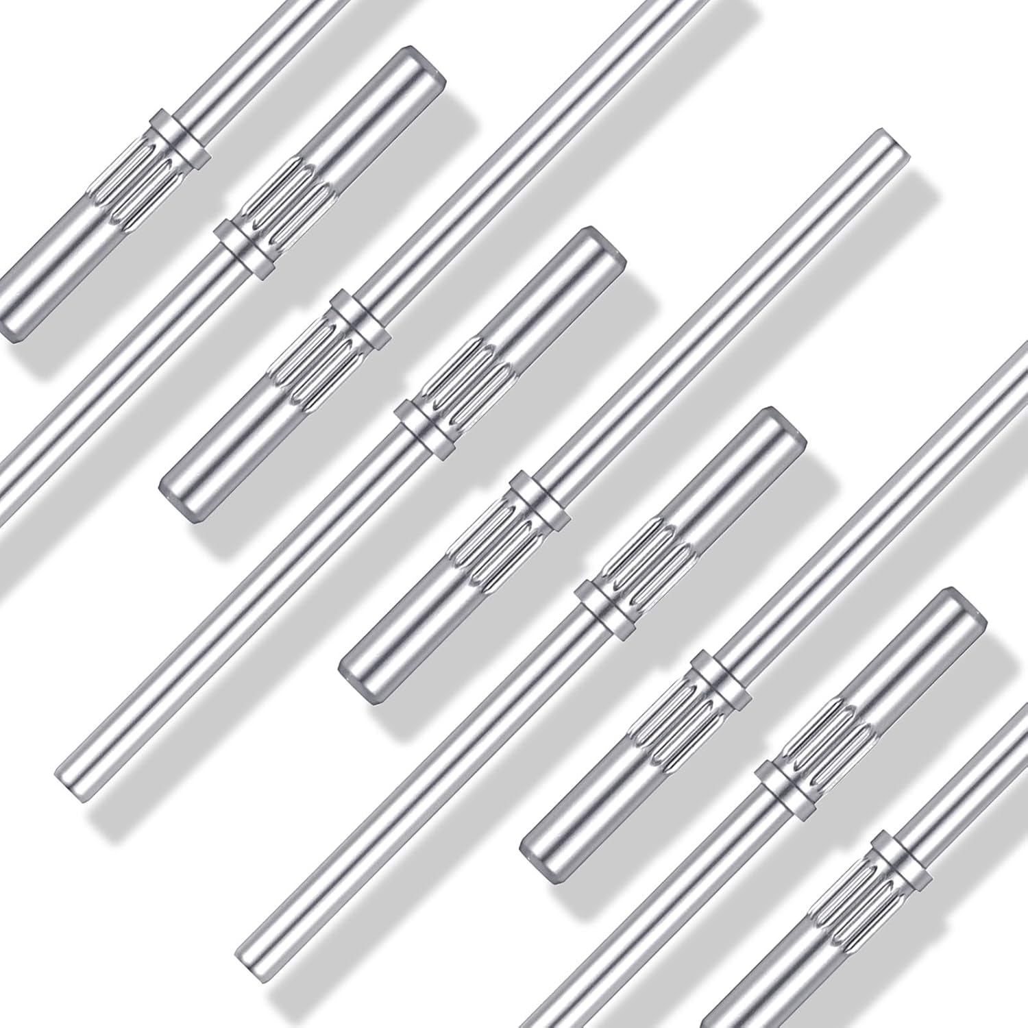 10Pcs Mandrel Drill Bits for Small Sanding Bands, 3.1 MM Mini 3/32 Shank Mini Mandrel Nail Drill Bits for Electric Drills File Machine, Stainless Steel Nails Manicure Pedicure Tool image number 4