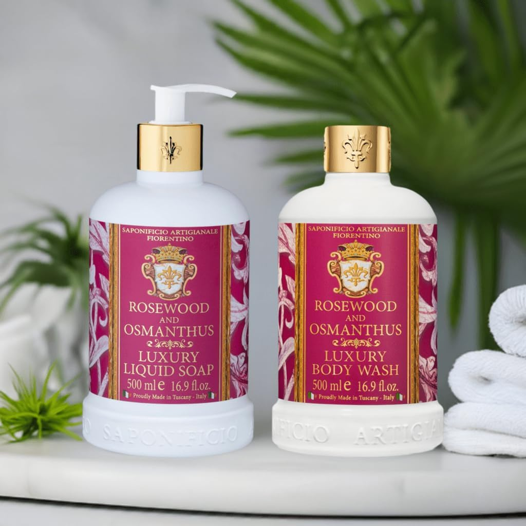 Saponificio Artigianale Fiorentino Rosewood & Osmanthus Body & Hand Wash Set image number 2